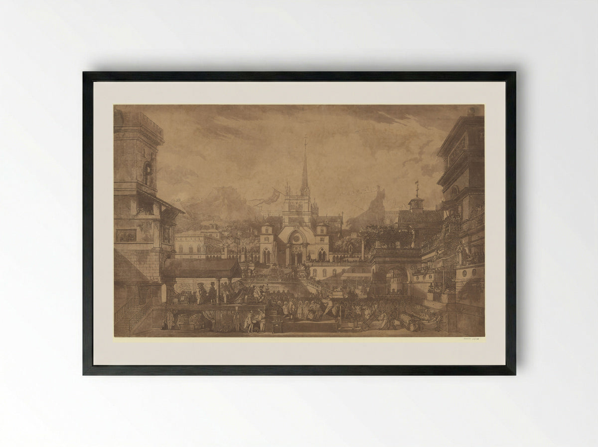 Promotion médicale - Louis Jean Desprez - Framed Print Black