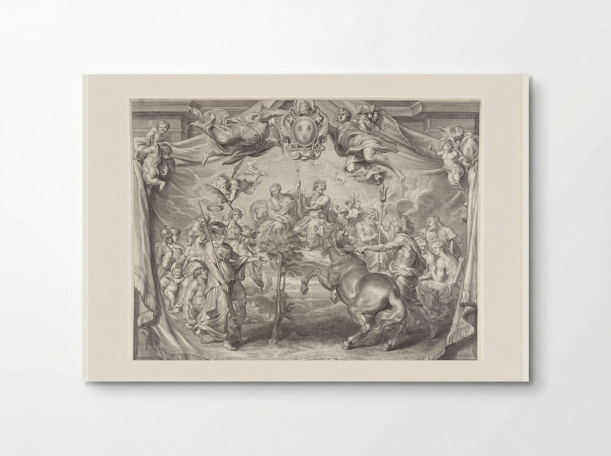 Promotional Print for Charles de La Vieuville (Upper Section) - Paulus Pontius - Poster