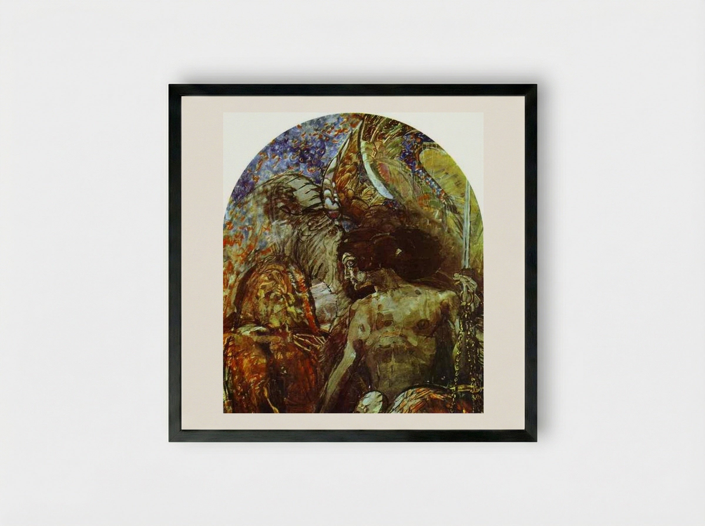 Prophet - Mikhail Vrubel - Framed Print Black