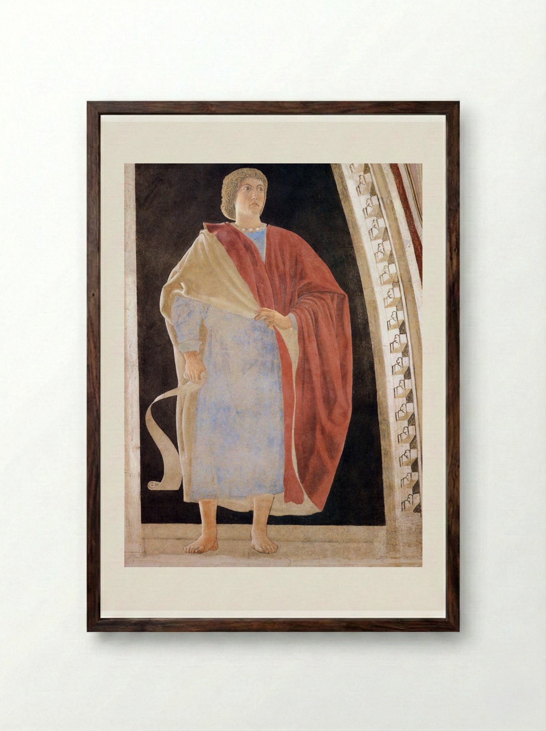 Prophet - Piero della Francesca - Framed Print Dark Wood