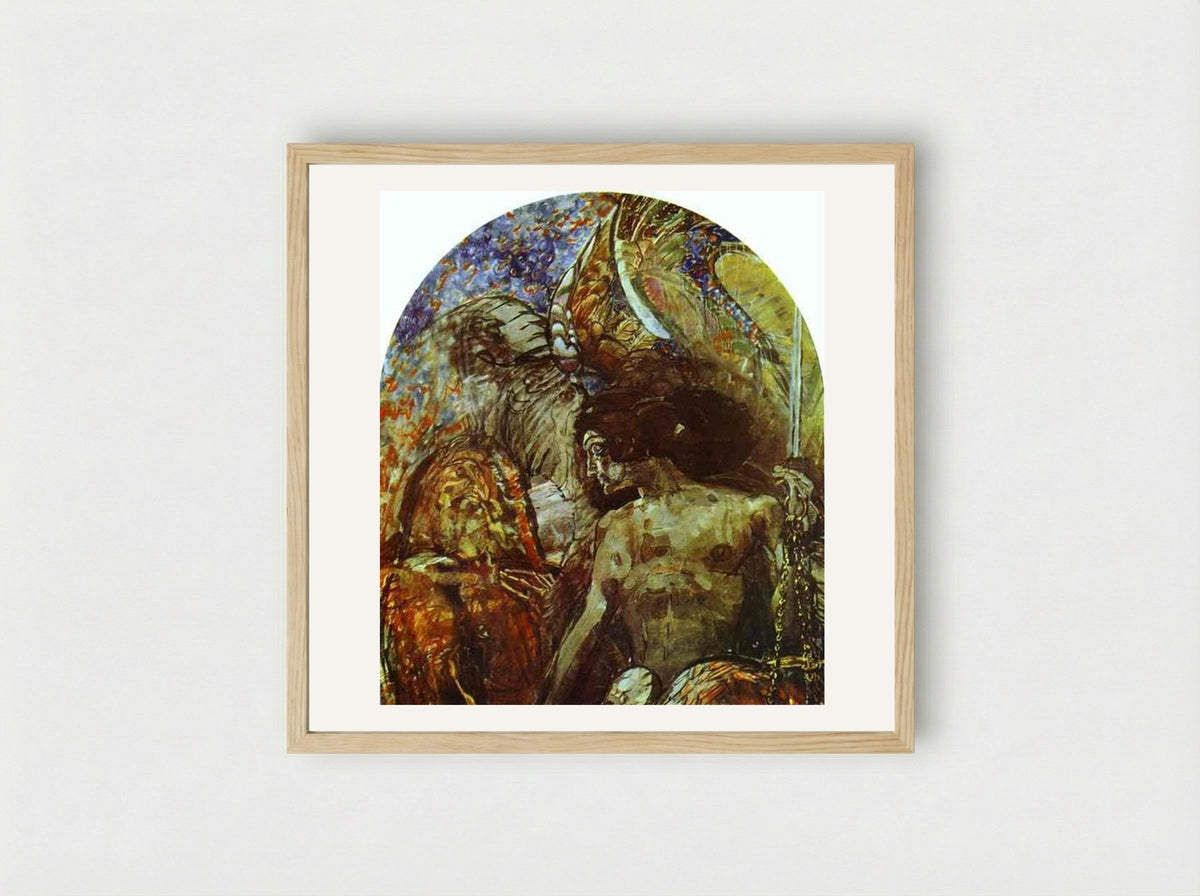 Prophet - Mikhail Vrubel - Framed Print Wood