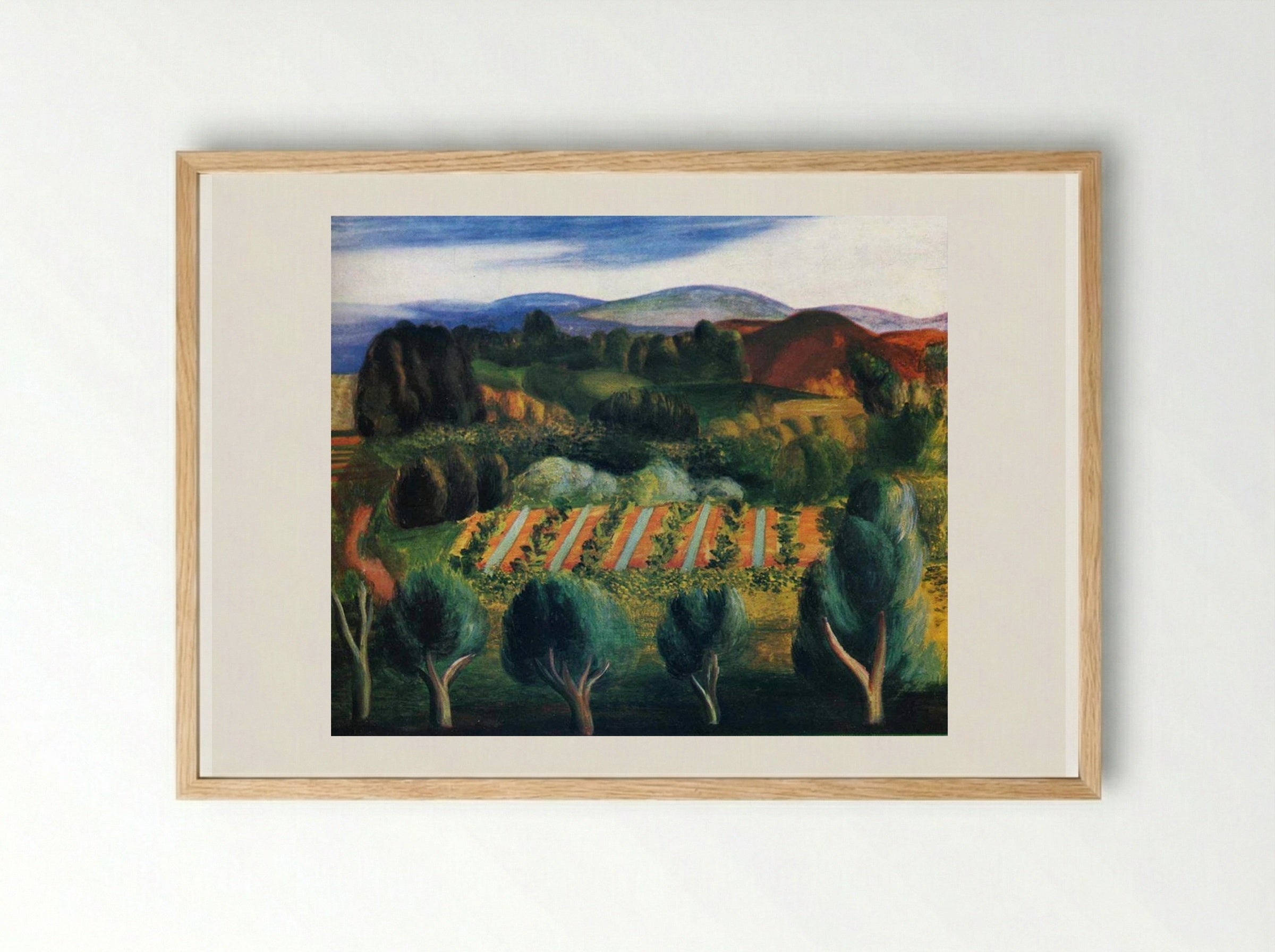Provence Landscape - Moïse Kisling - Framed Print Wood
