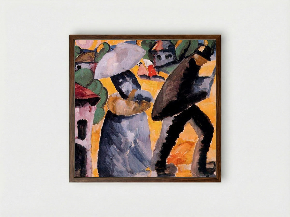 Province - Kazimir Malevich - Framed Print Dark Wood