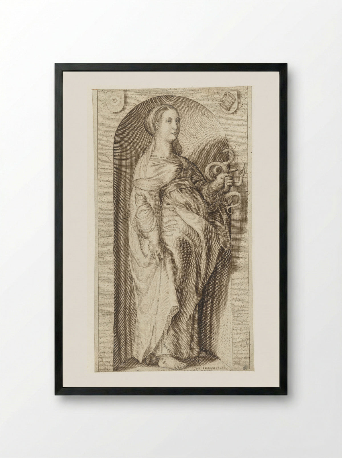 Prudentia - Jozua Breckerveld - Framed Print Black