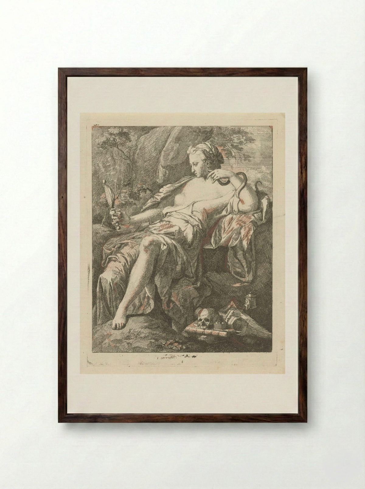 Prudentia - Hendrik van Limborch - Framed Print Dark Wood