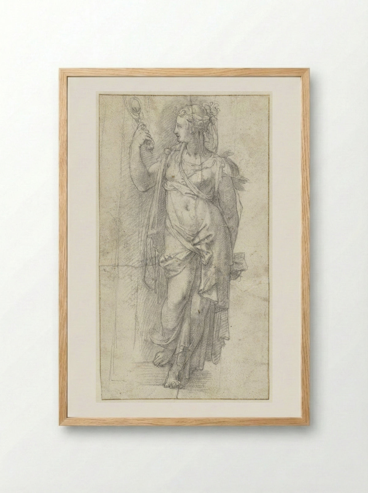 Prudentia - Alessandro Allori - Framed Print Wood