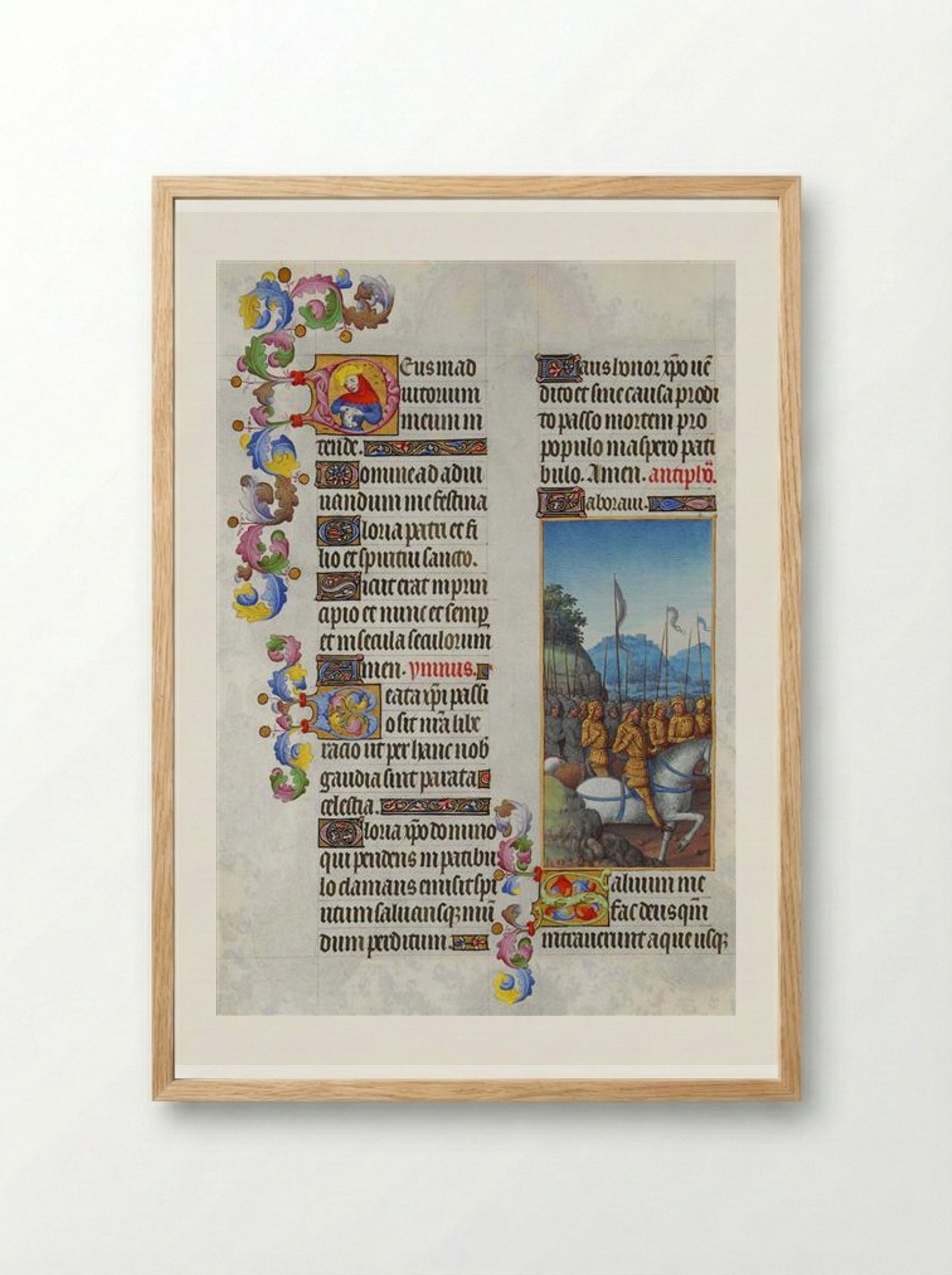 Psalm LXVIII - Limbourg brothers - Framed Print Wood