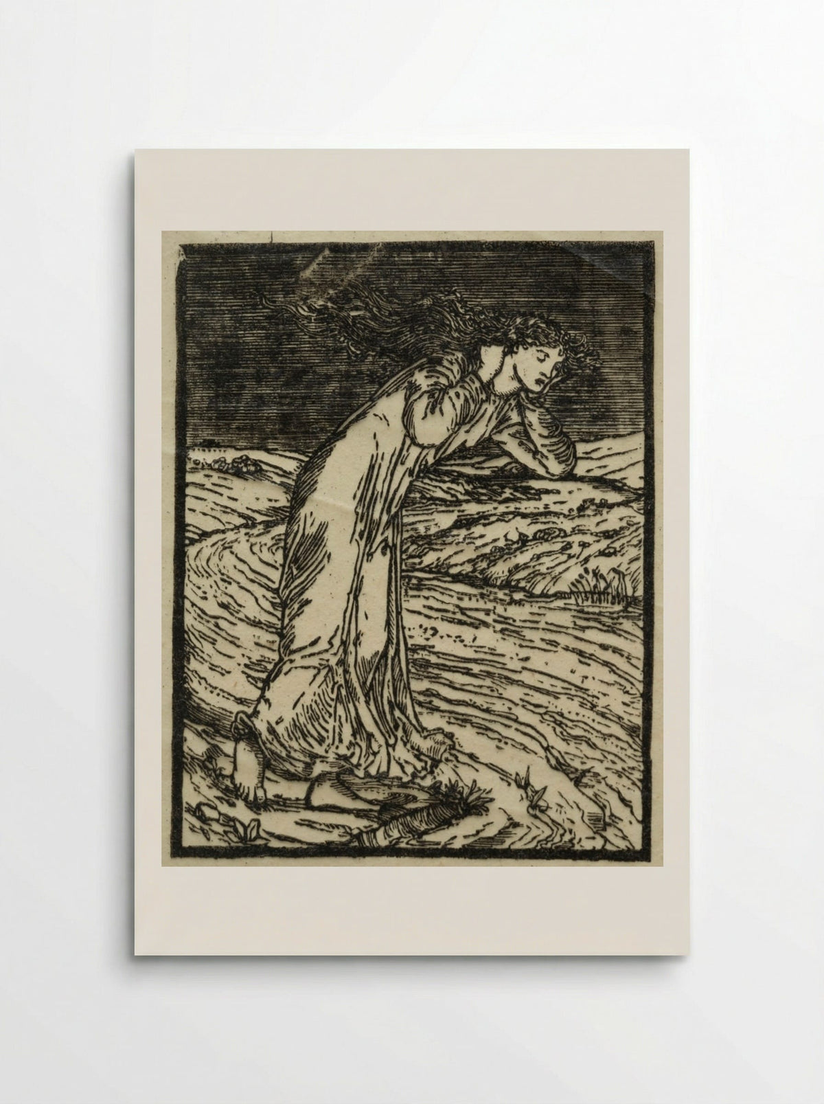 Psyche Throwing Herself into the River - William Morris - Poster