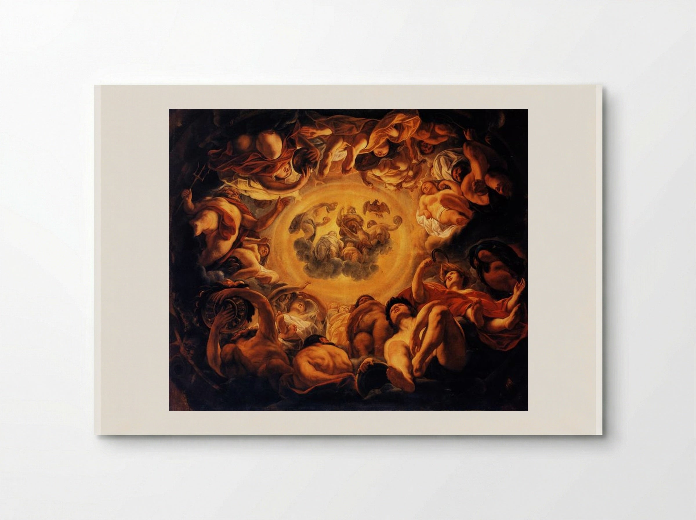 Psyche hosted on Olympus - Jacob Jordaens - Poster
