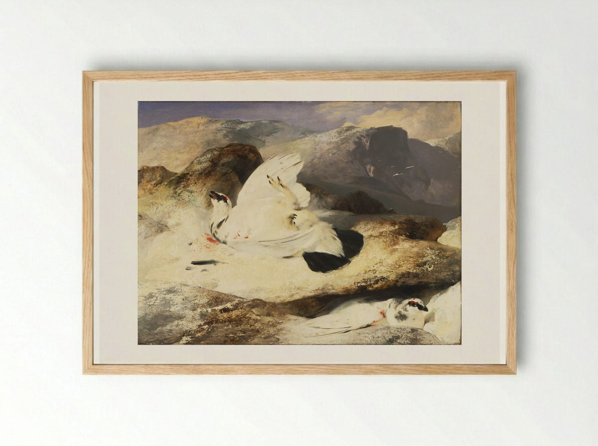 Ptarmigan - Edwin Henry Landseer - Framed Print Wood