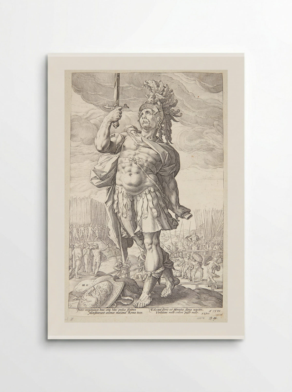 Publius Horatius - Hendrick Goltzius - Poster