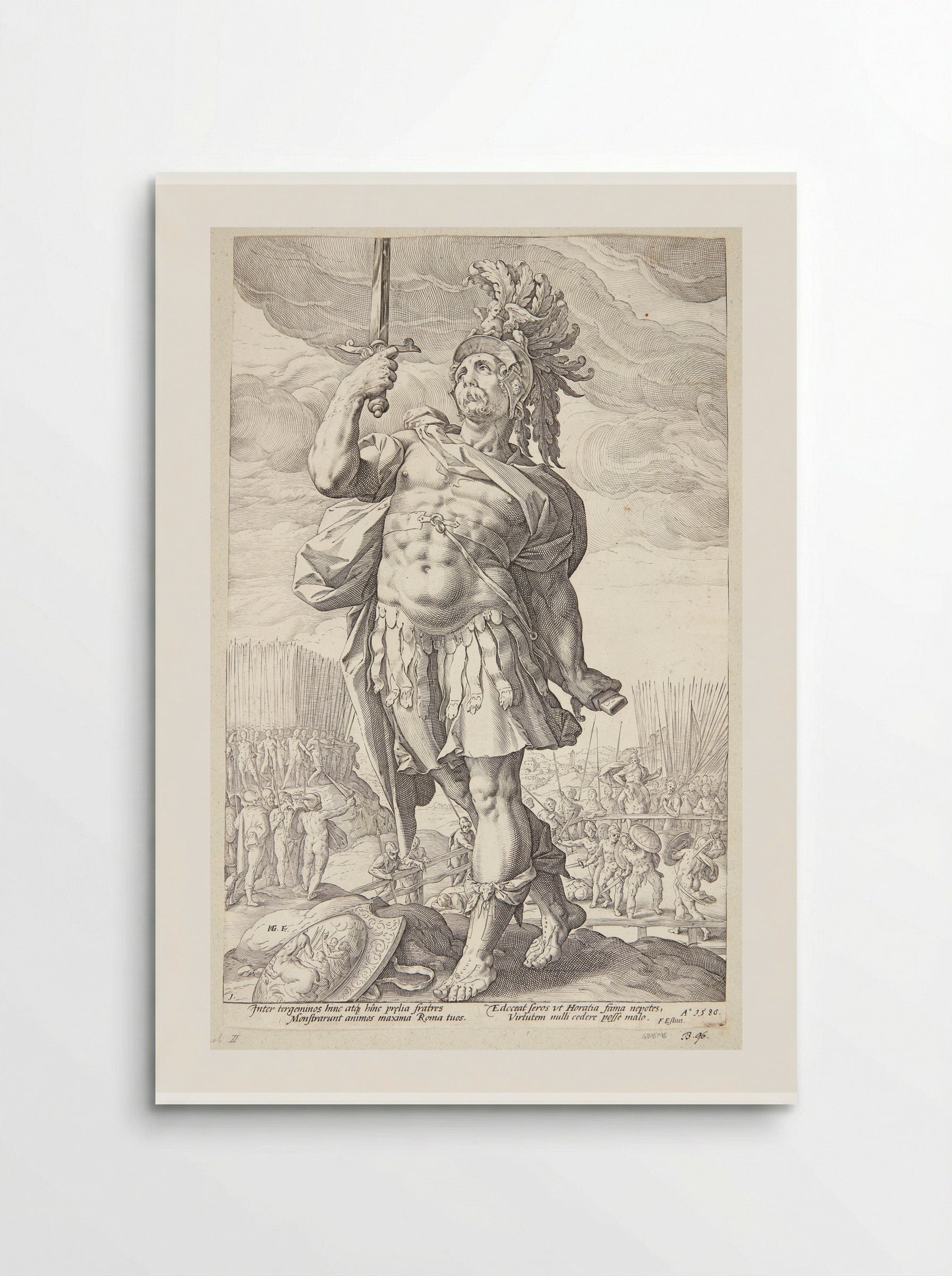 Publius Horatius - Hendrick Goltzius - Poster