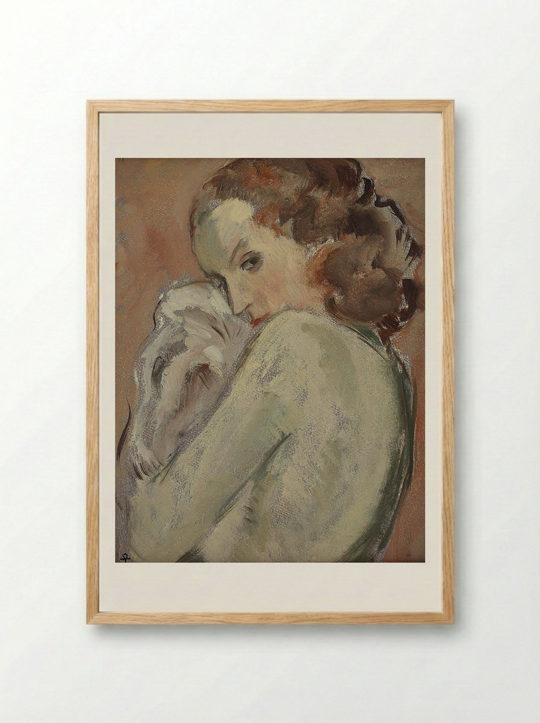 Pudica - Ion Theodorescu-Sion - Framed Print Wood