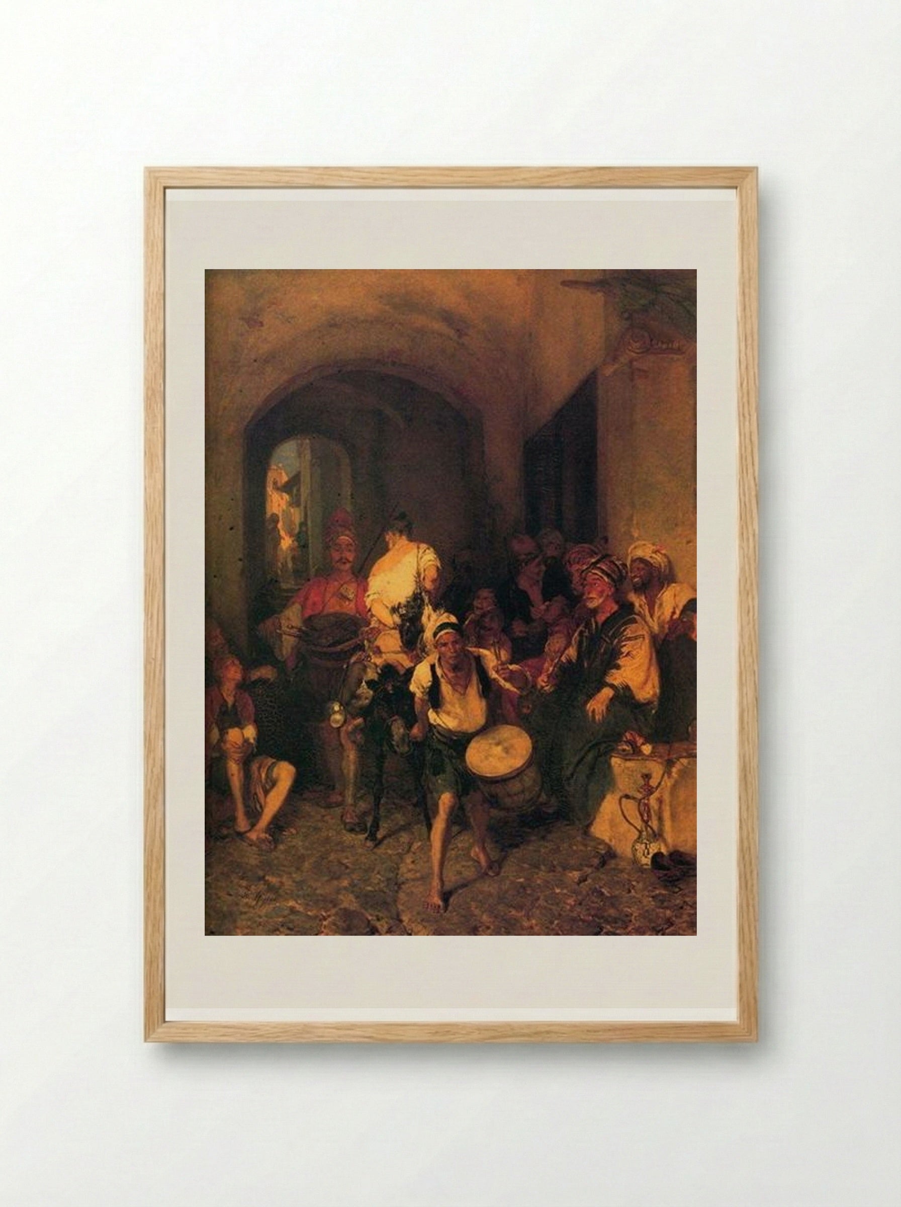 Punishment of the Thief - Nikolaos Gyzis - Framed Print Wood