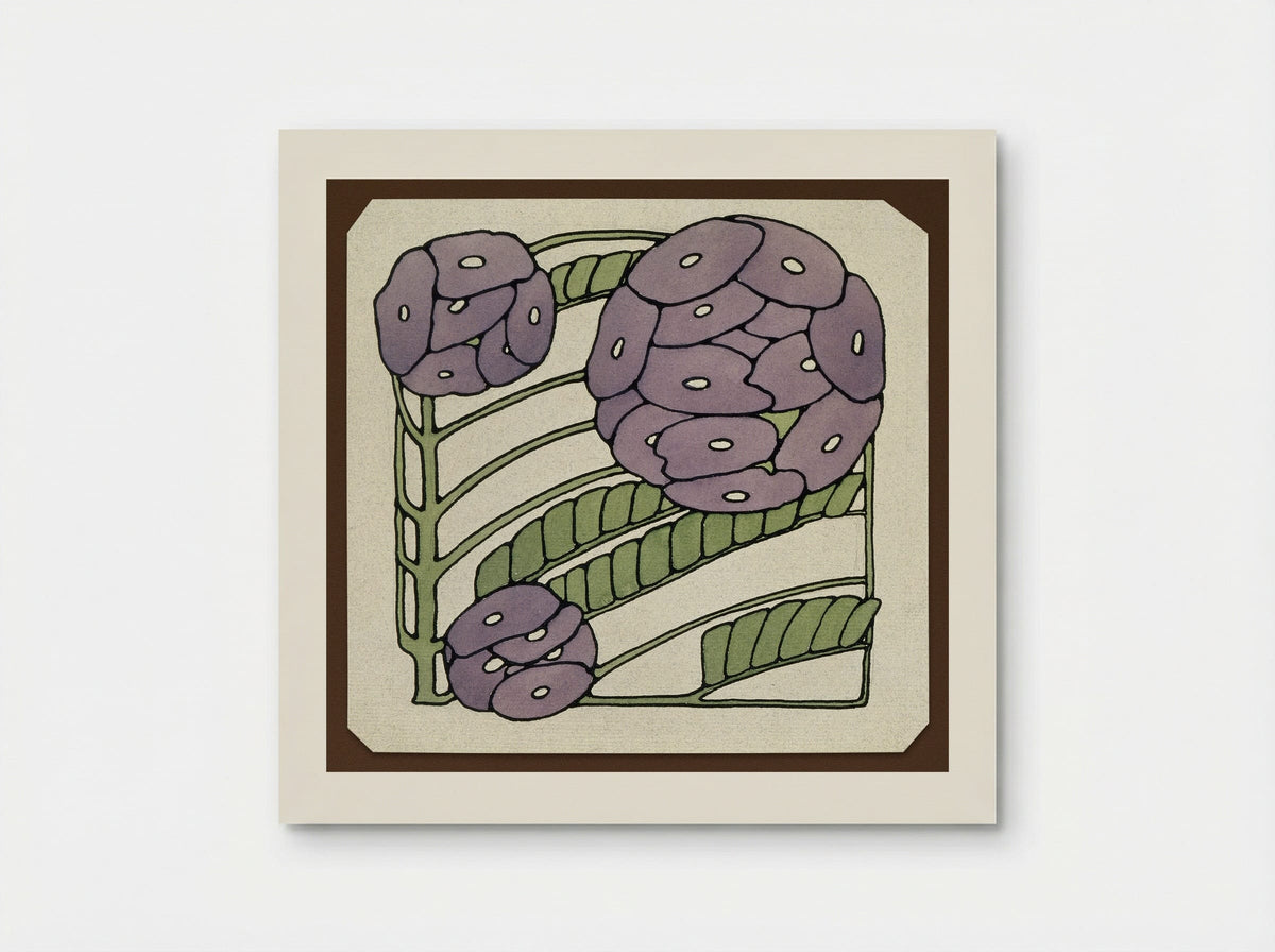 Purple Stylized (1915) - Hannah Borger Overbeck - Poster