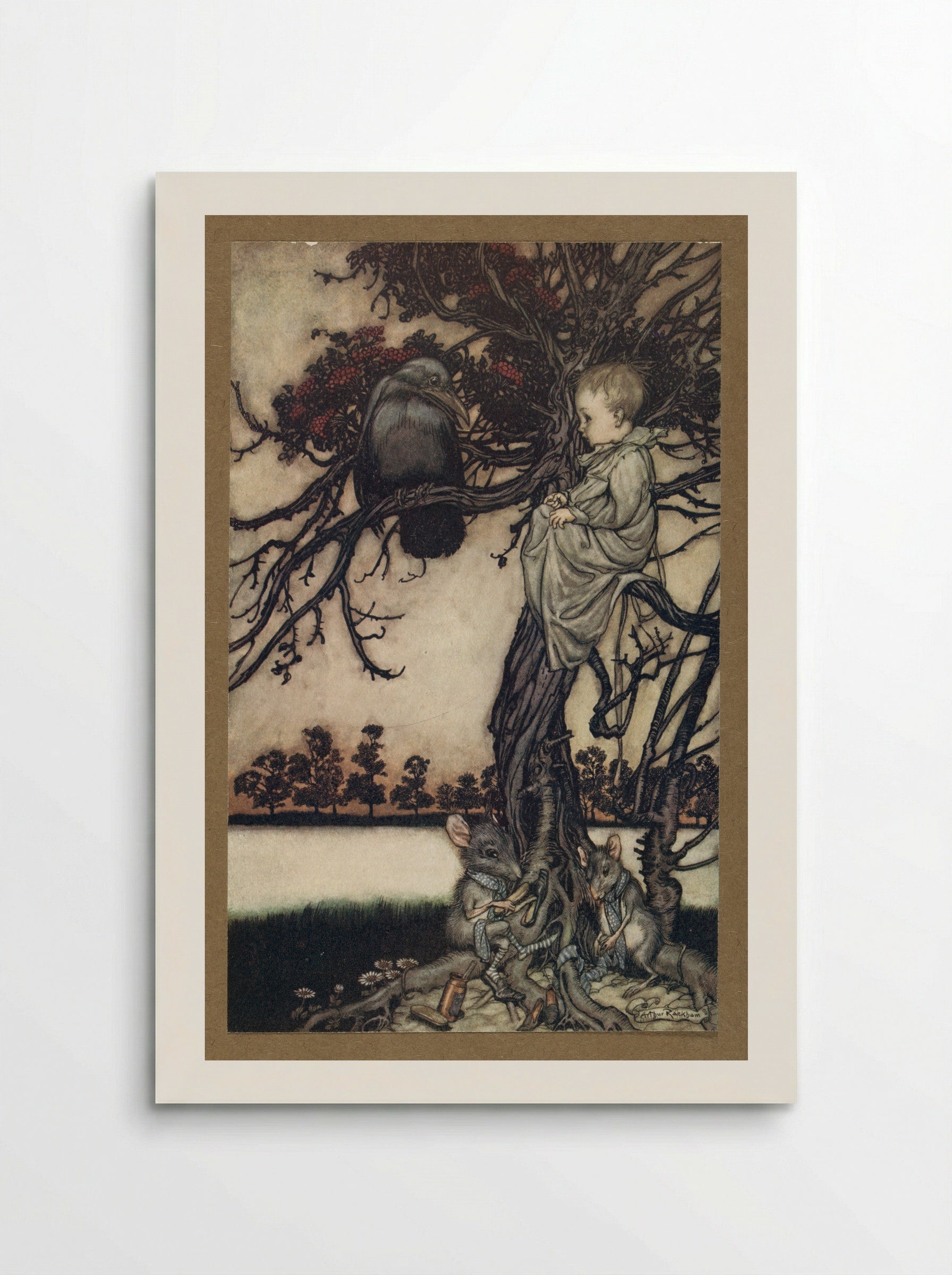 Put his strange case before old Solomon Caw - Arthur Rackham - Poster