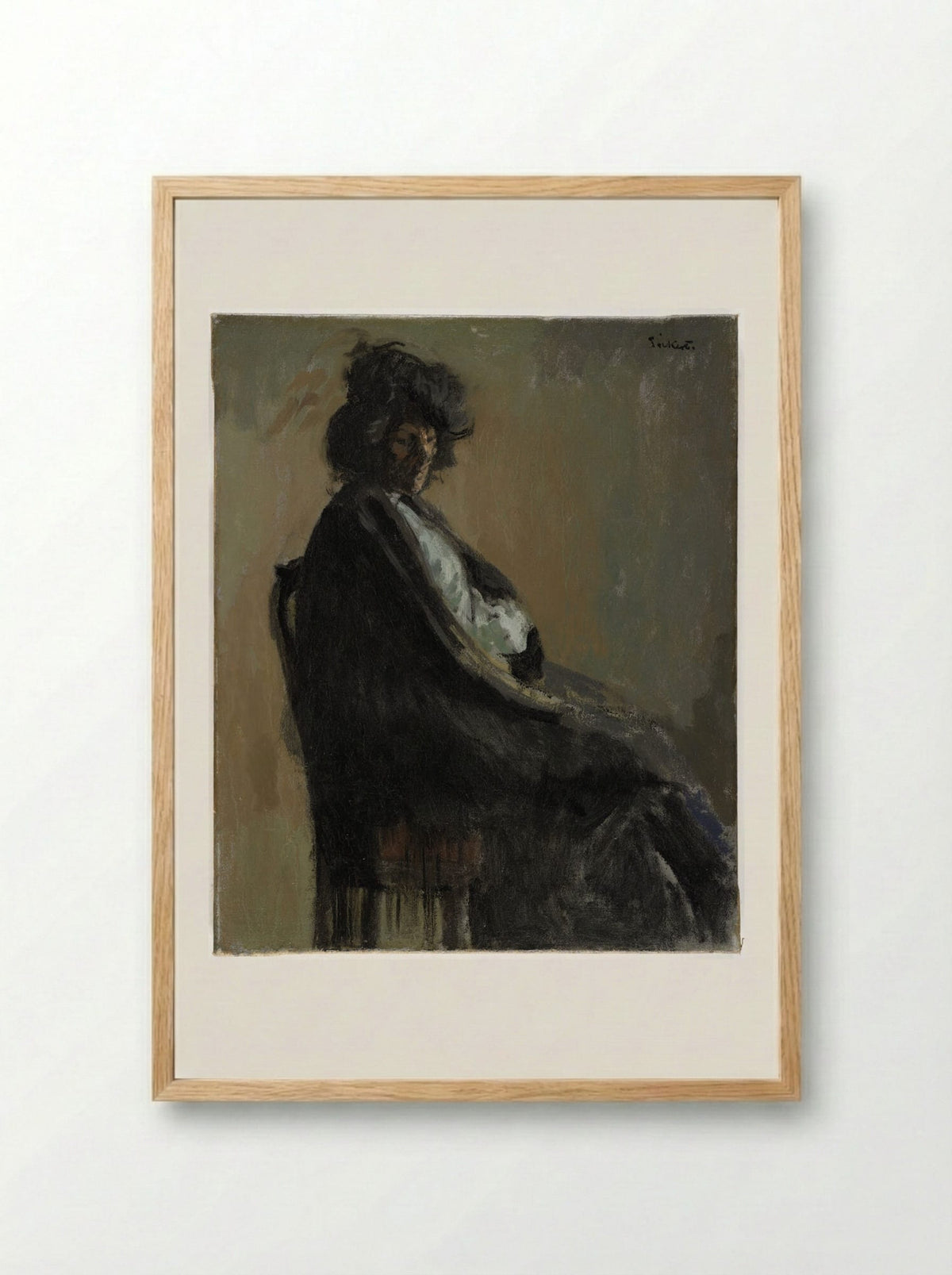 Putana a Casa - Walter Sickert - Framed Print Wood