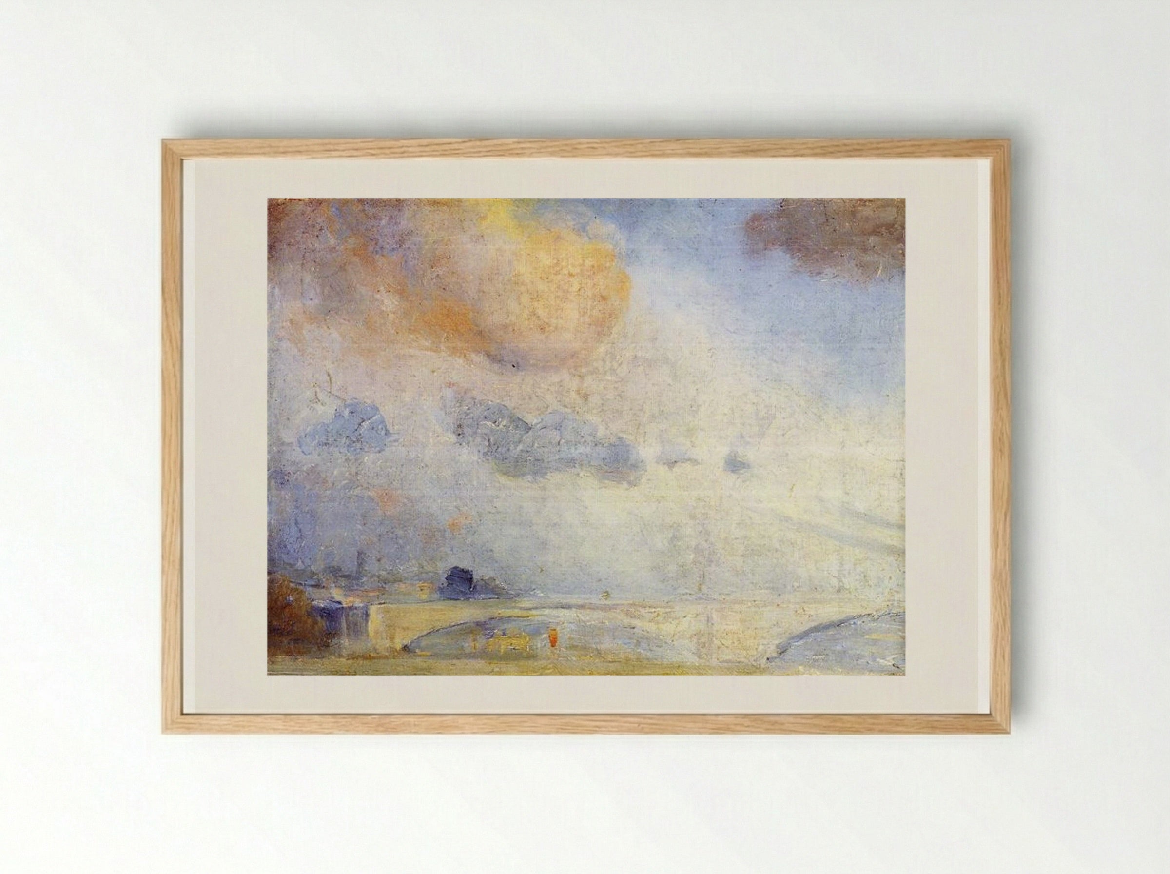 Putney Bridge, London - Tom Roberts - Framed Print Wood
