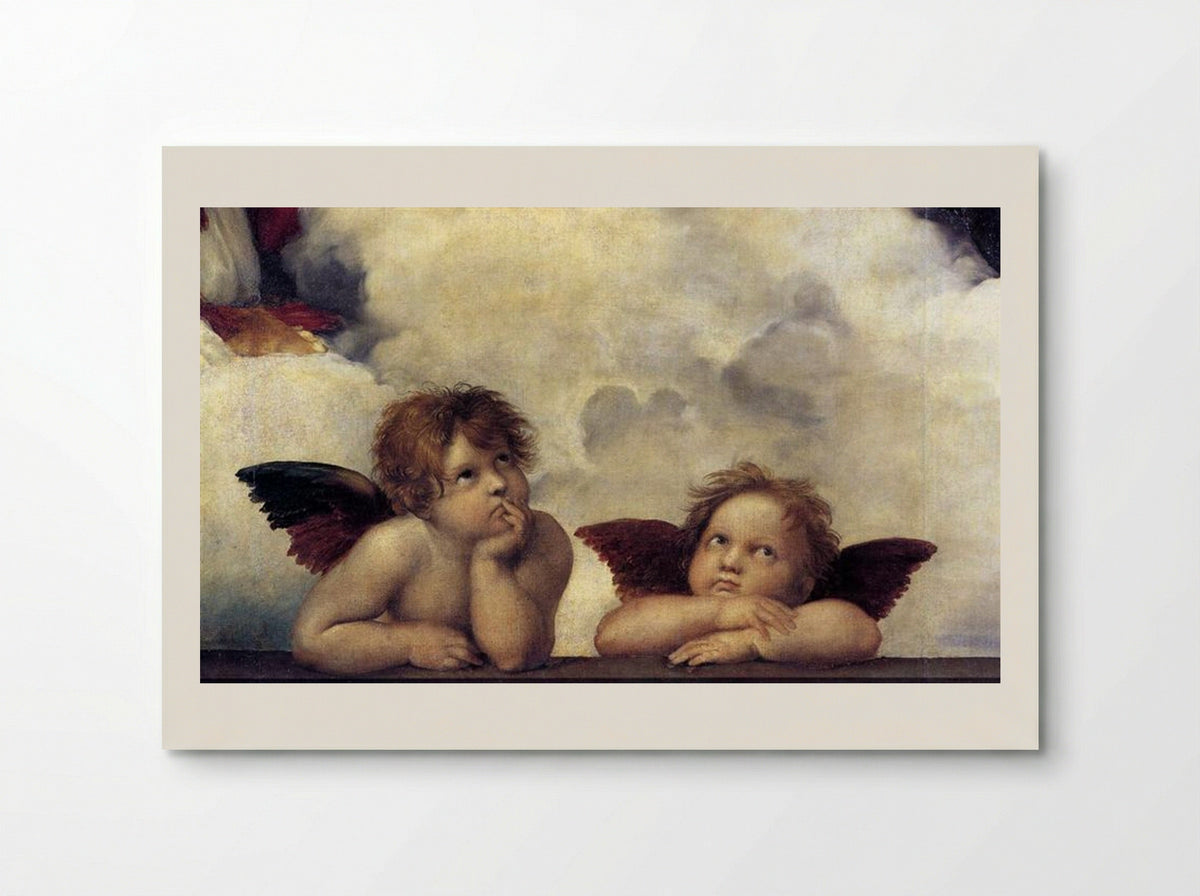 Putti (Detail from The Sistine Madonna) - Raphael - Poster