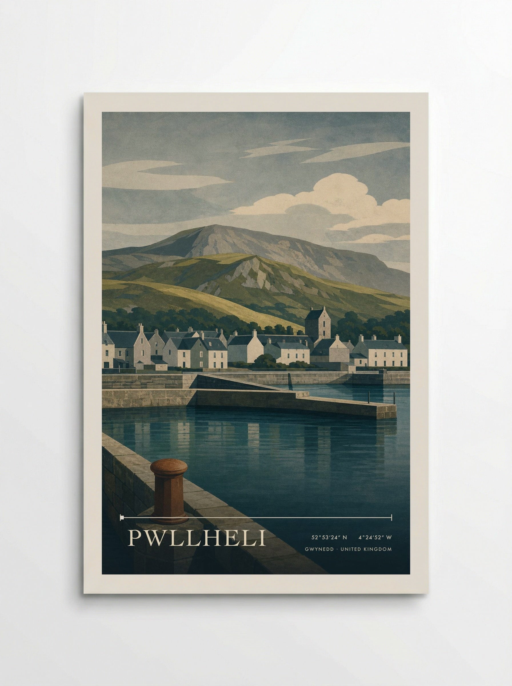 Pwllheli Gwynedd United Kingdom Travel Poster - Poster