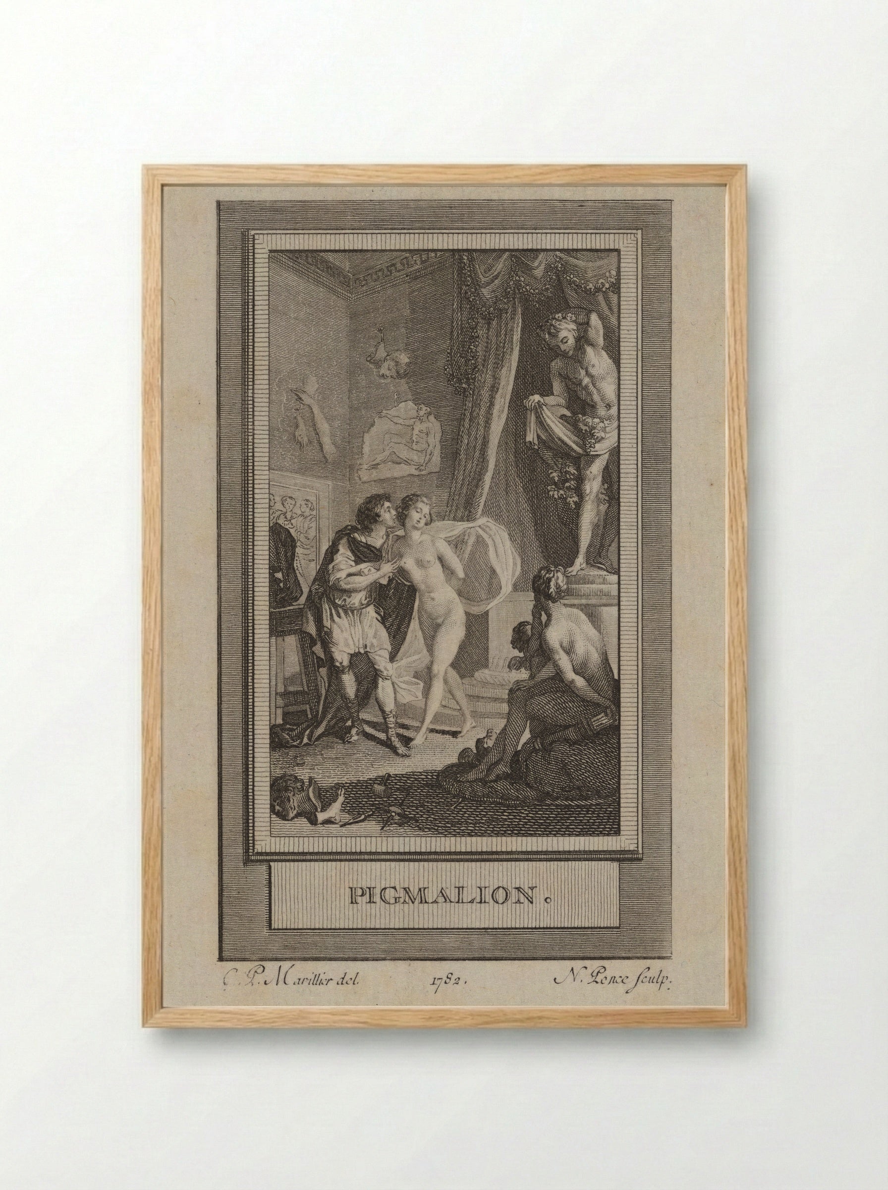Pygmalion - Nicolas Ponce - Framed Print Wood