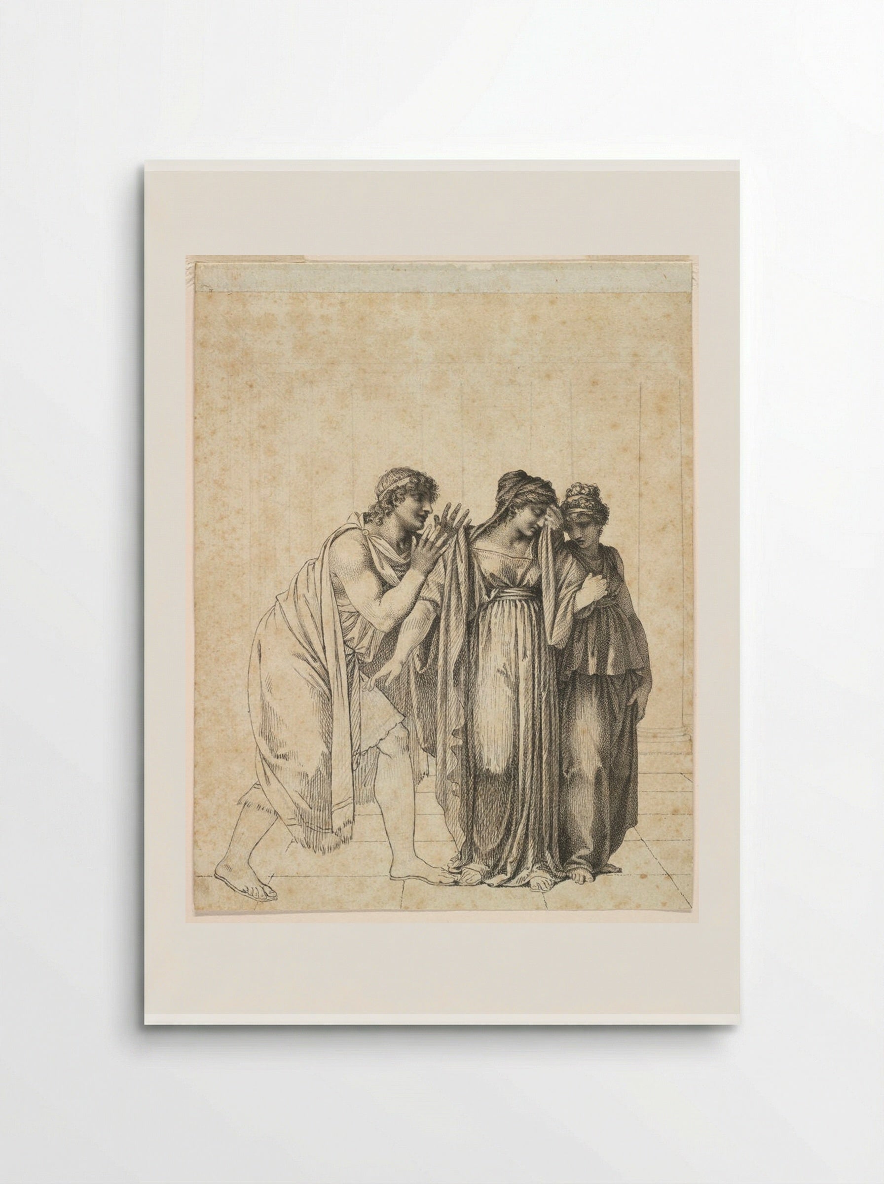 Pyrrhus and Andromache - Pierre-Paul Prud'hon - Poster