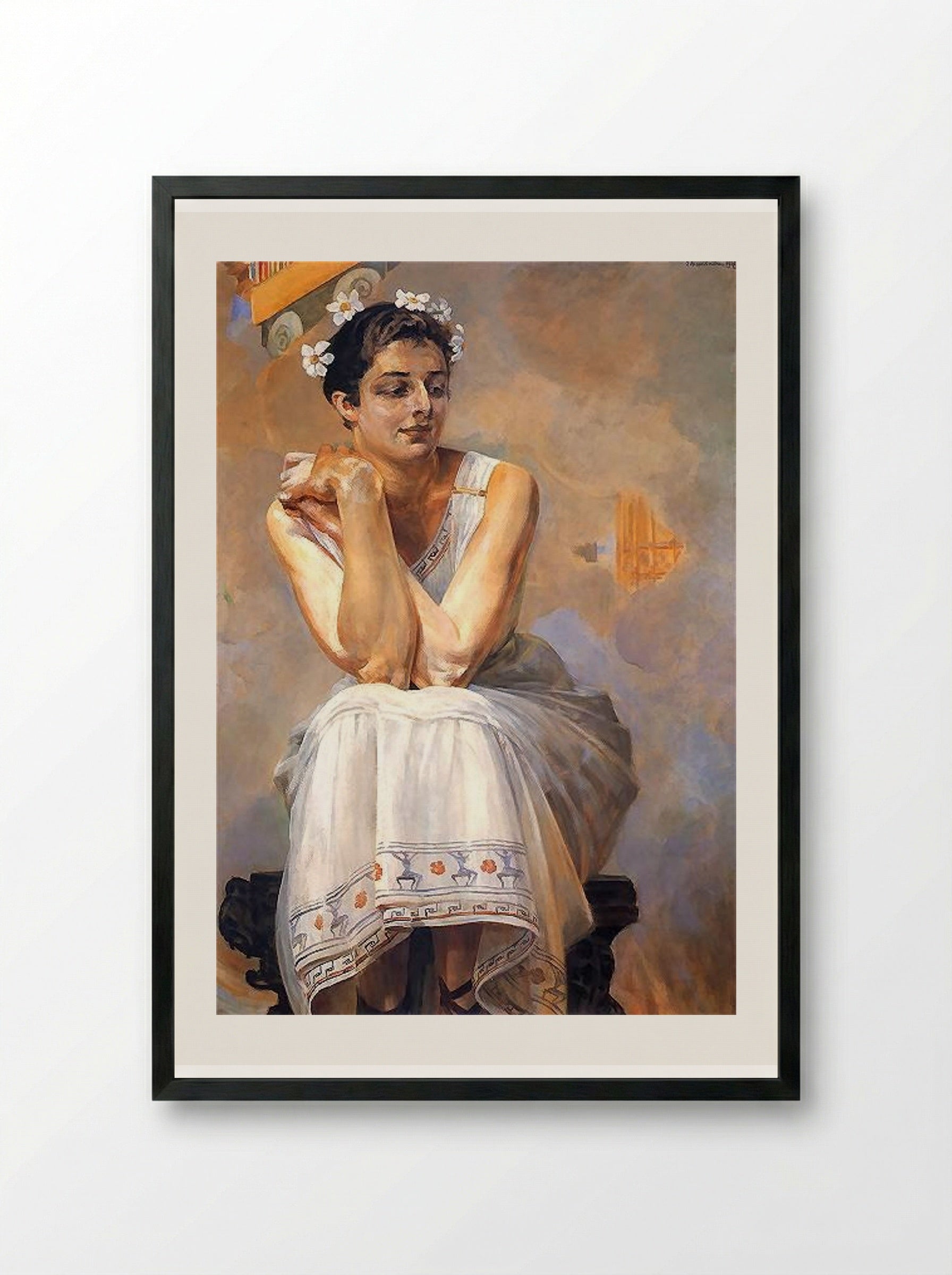 Pythia - Jacek Malczewski - Framed Print Black