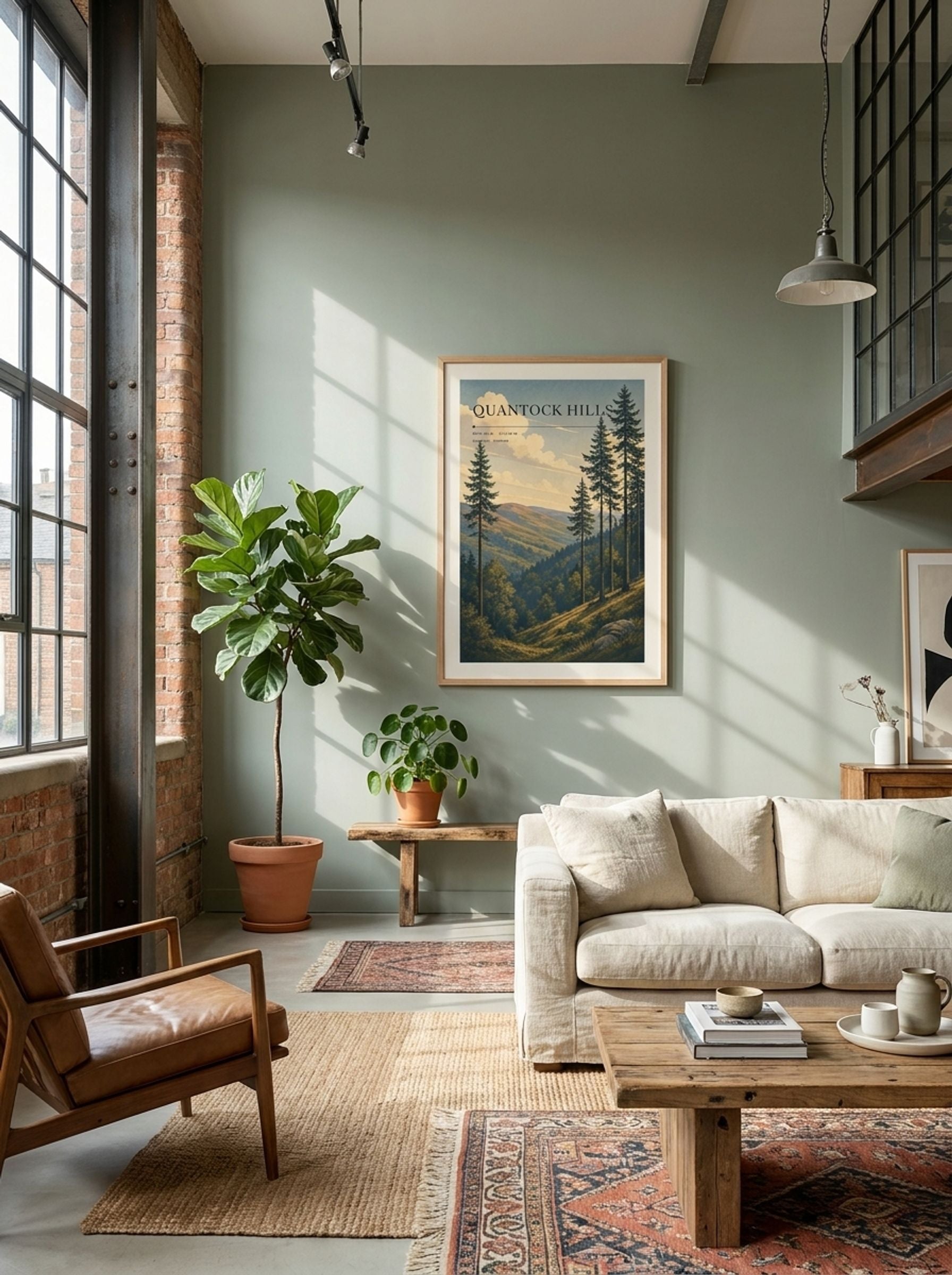 Quantock Hills Somerset England Travel Poster - Lifestyle