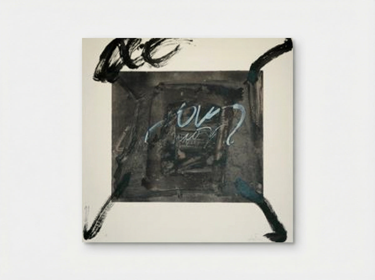 Quatre gestes noirs - Antoni Tàpies - Poster