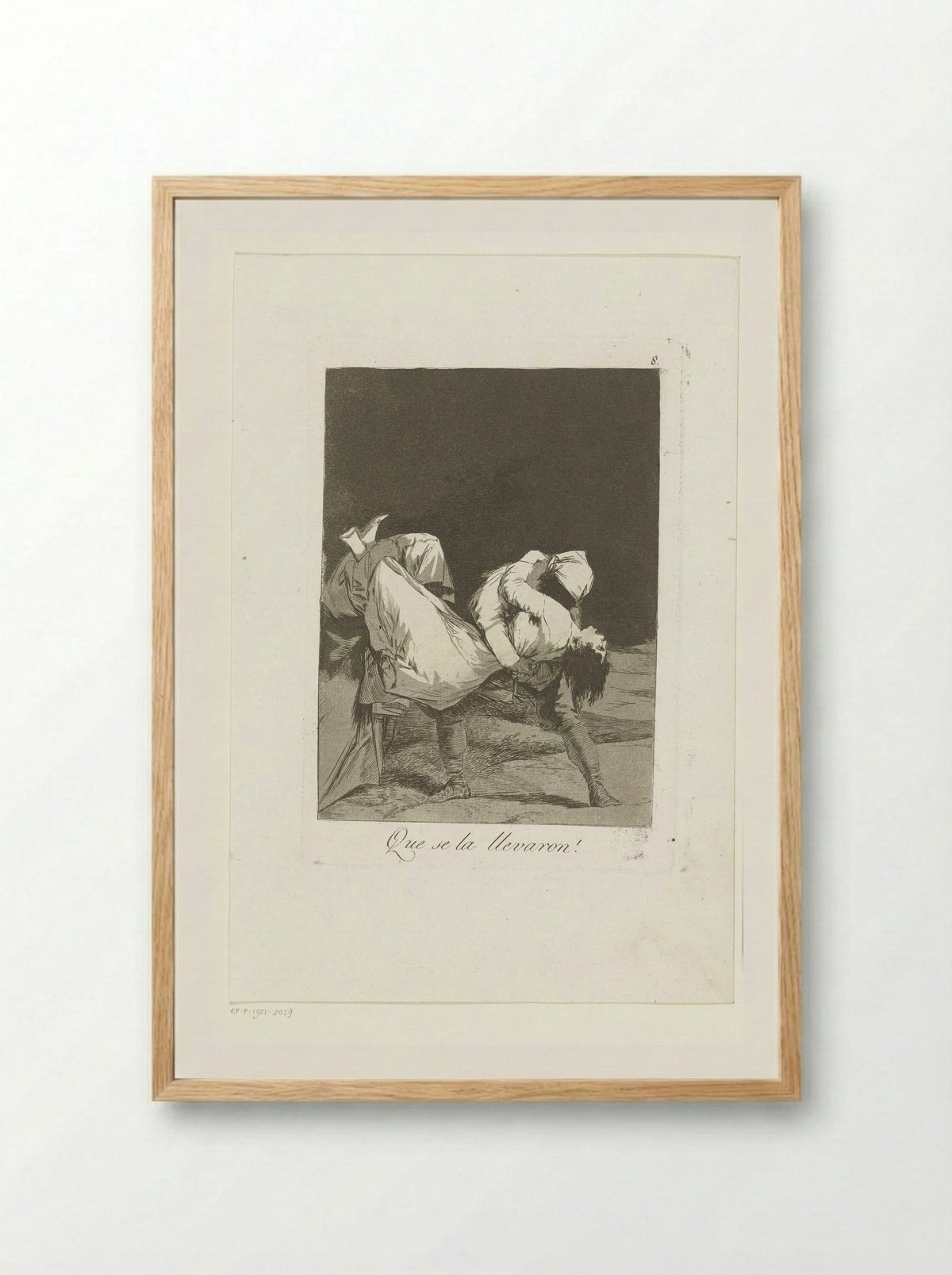 Que se la llevaron! - Francisco de Goya - Framed Print Wood