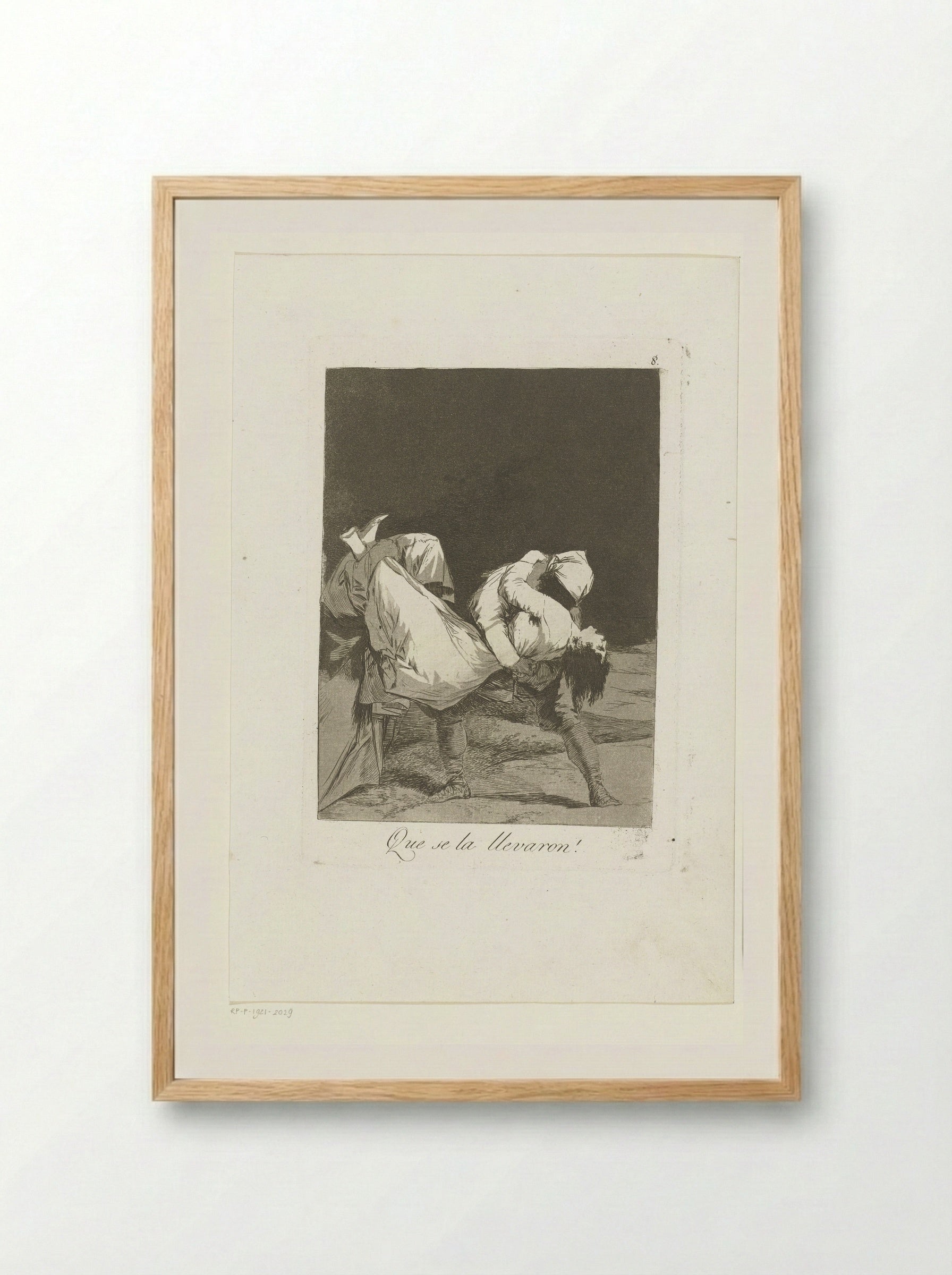 Que se la llevaron! - Francisco de Goya - Framed Print Wood