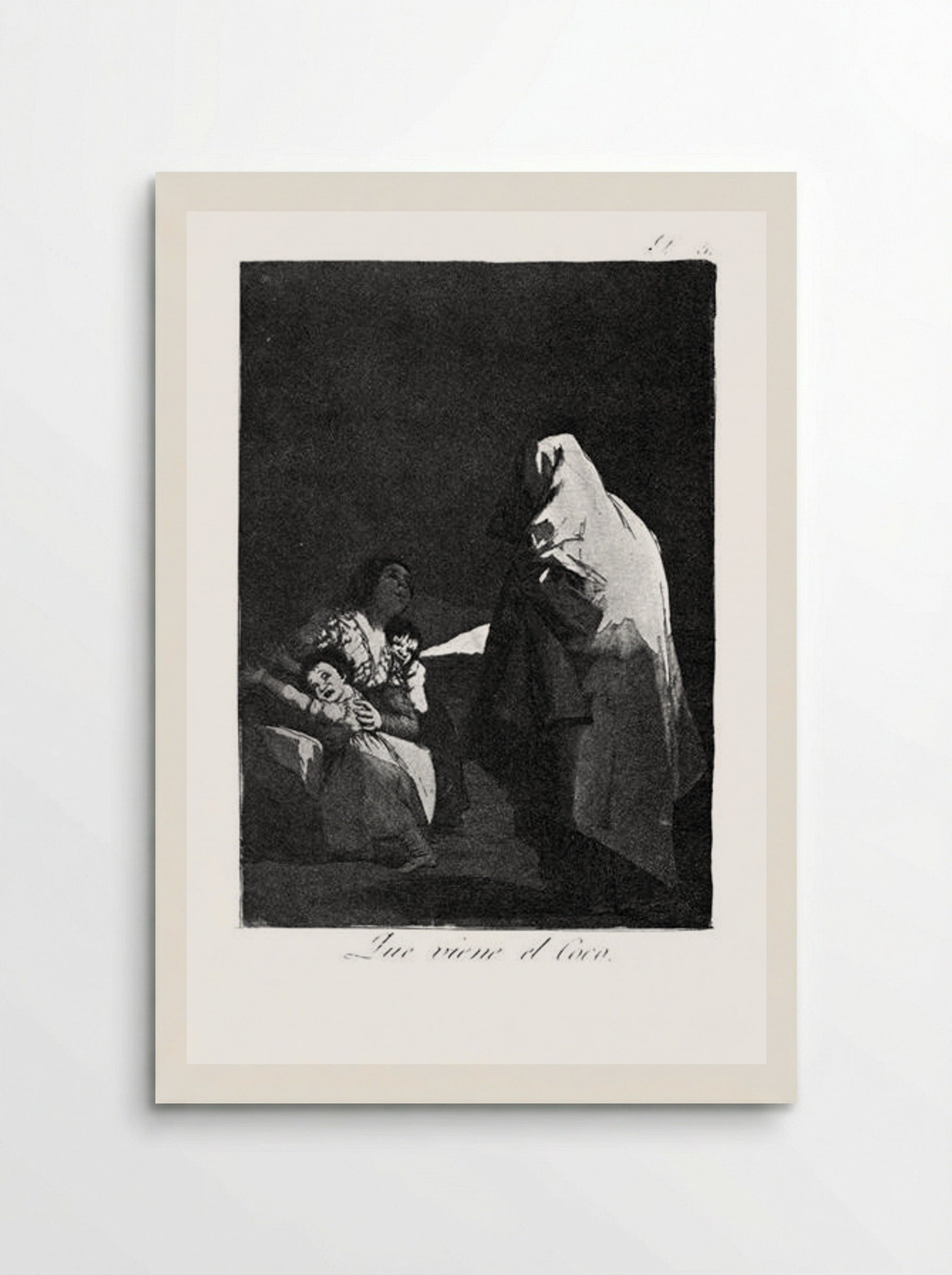 Que viene el Coco - Francisco Goya - Poster