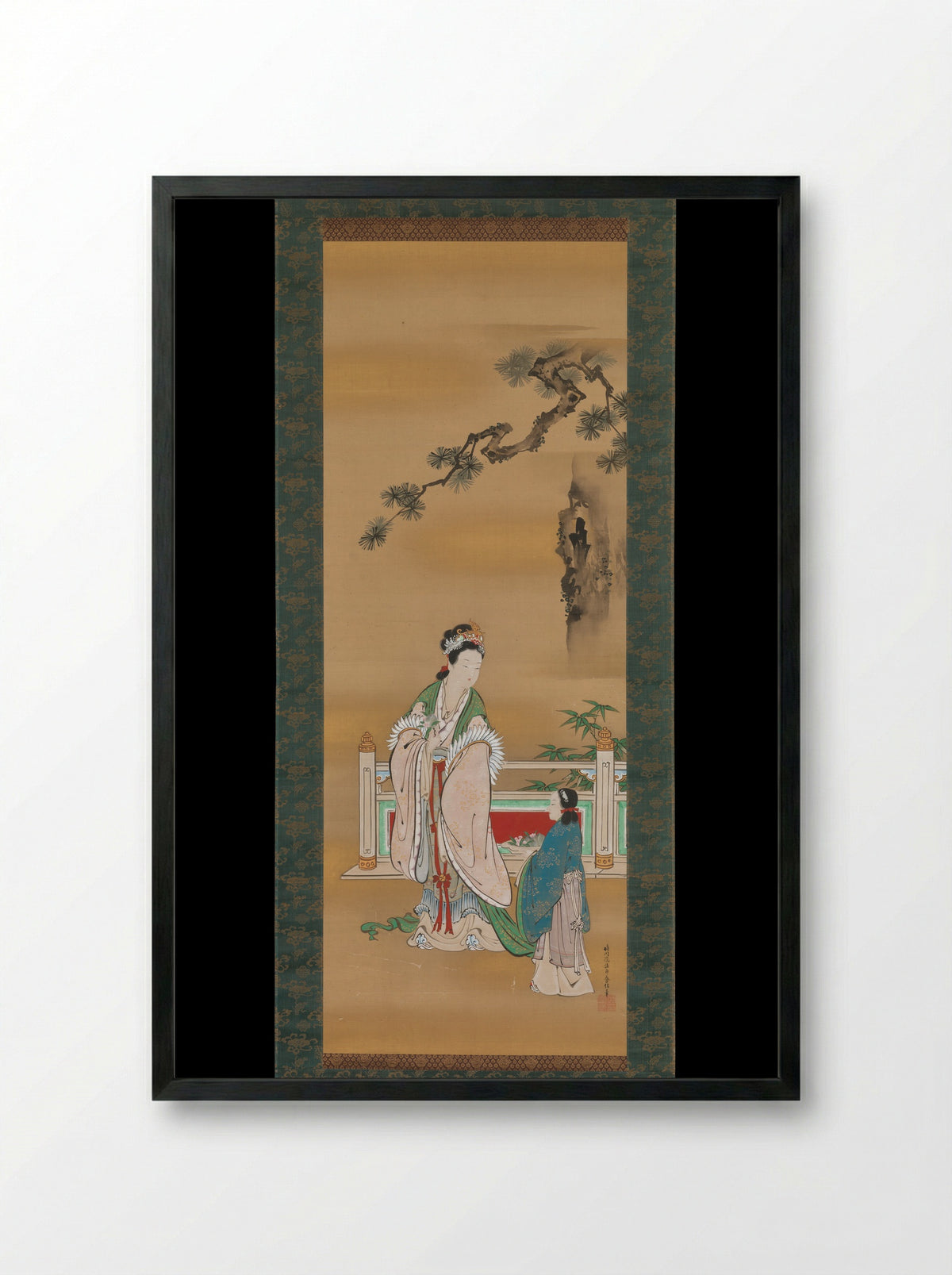 Queen Mother of the West - Kano Osanobu - Framed Print Black