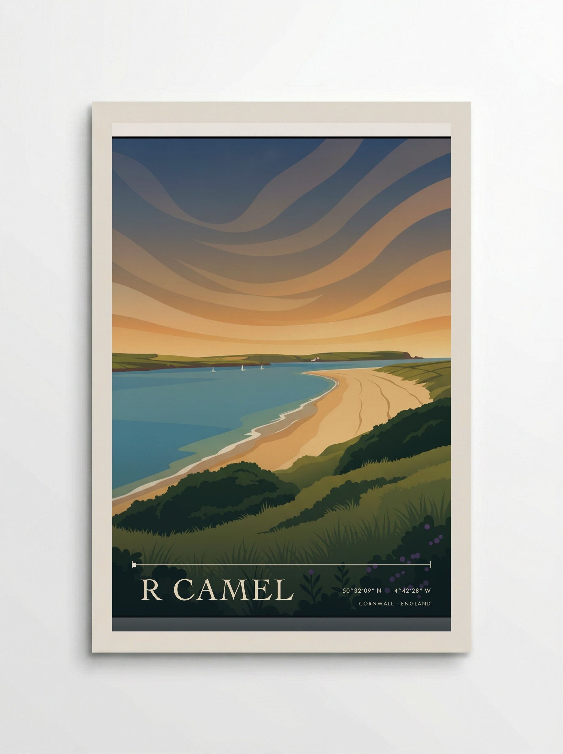 R Camel Cornwall England Travel Poster - Poster
