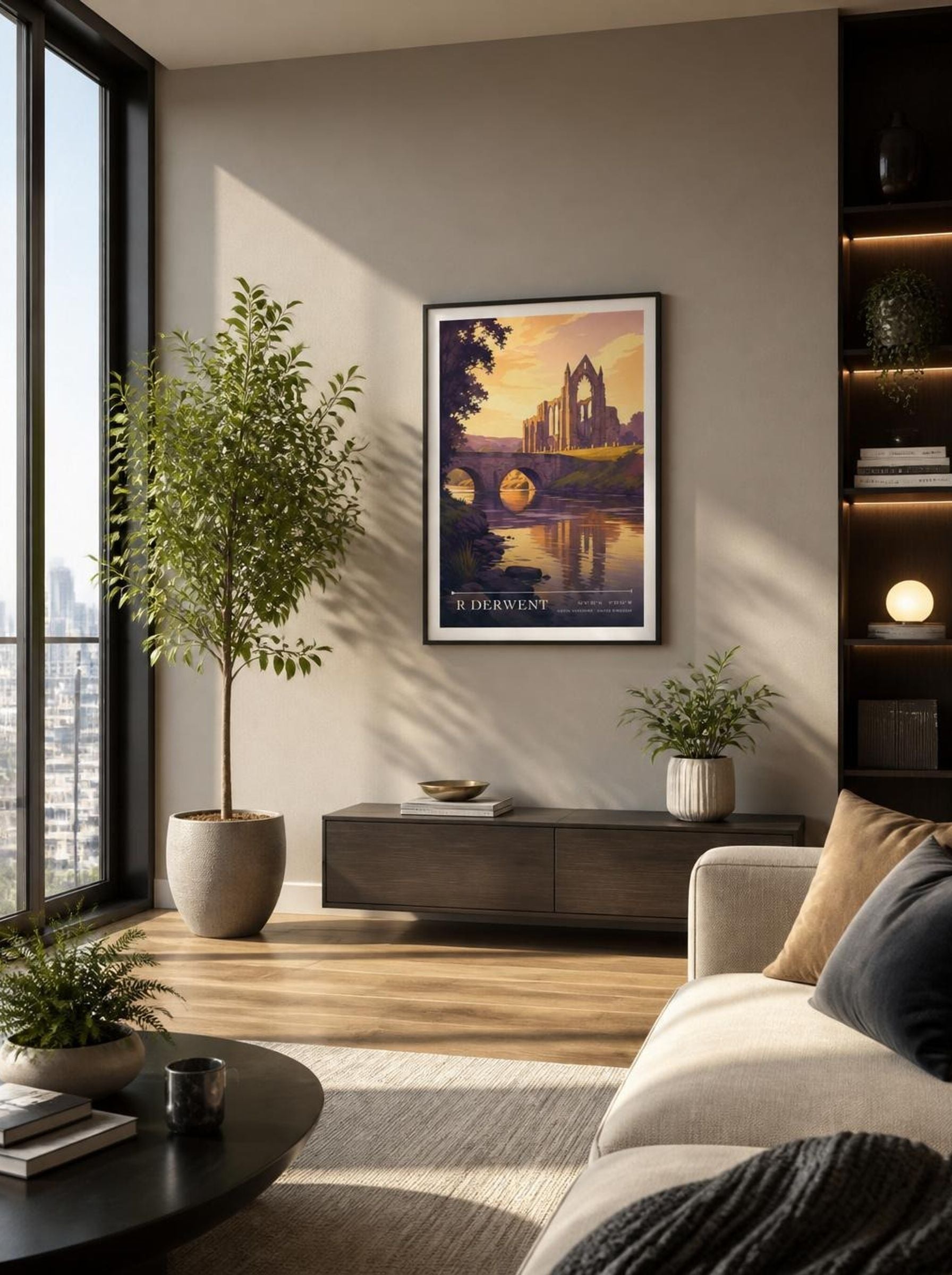 R Derwent North Yorkshire United Kingdom Travel Poster - Lifestyle