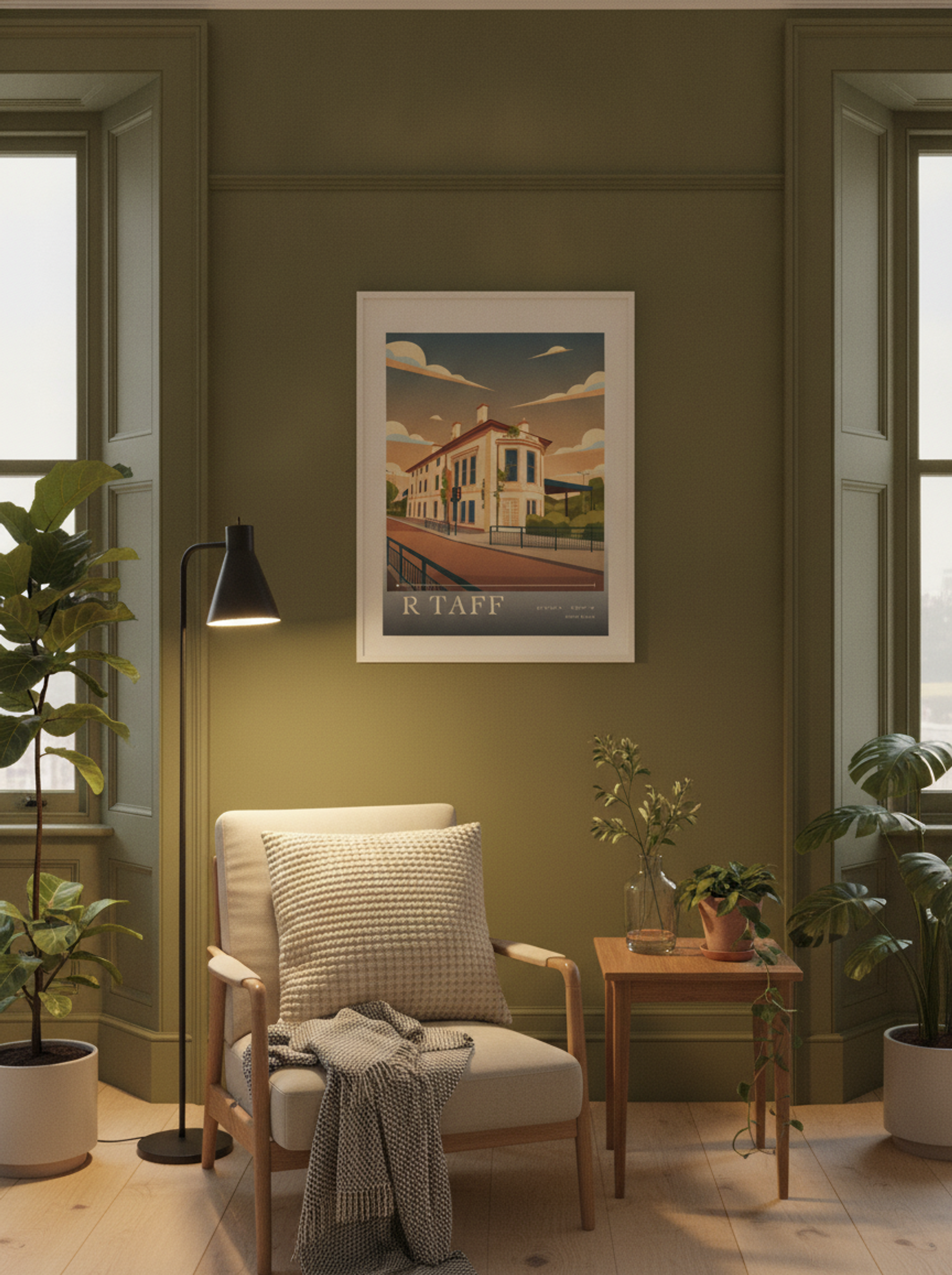 R Taff South Wales Wales Travel Poster - Lifestyle