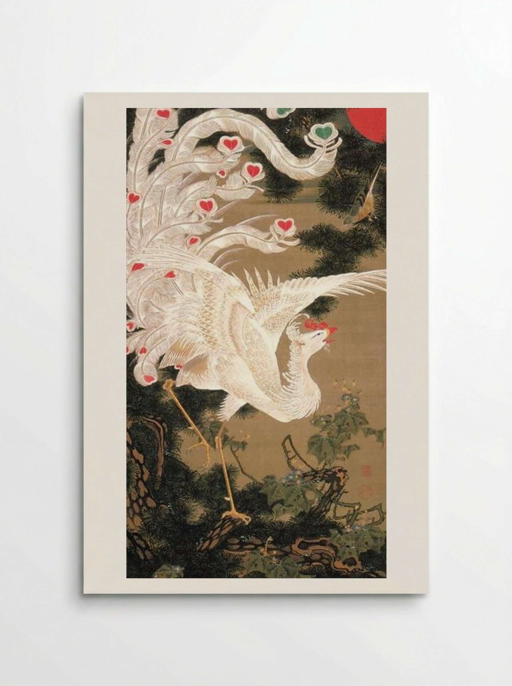 Rōsyō hakuhō-zu (Pine, Bamboo, and White Phoenix) - Itō Jakuchū - Poster