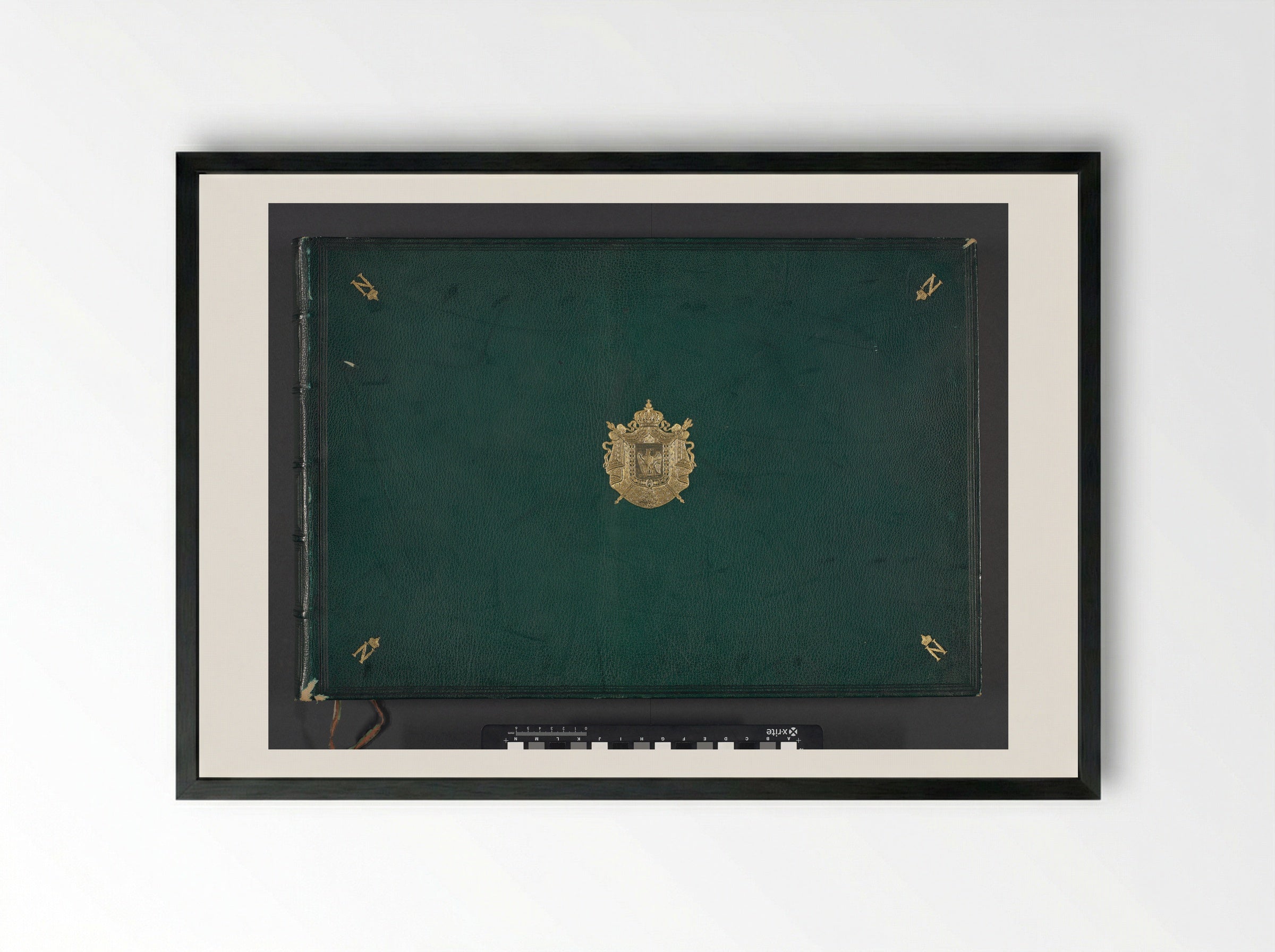 Réunion des Tuileries au Louvre, album 1 - Édouard Denis Baldus - Framed Print Black