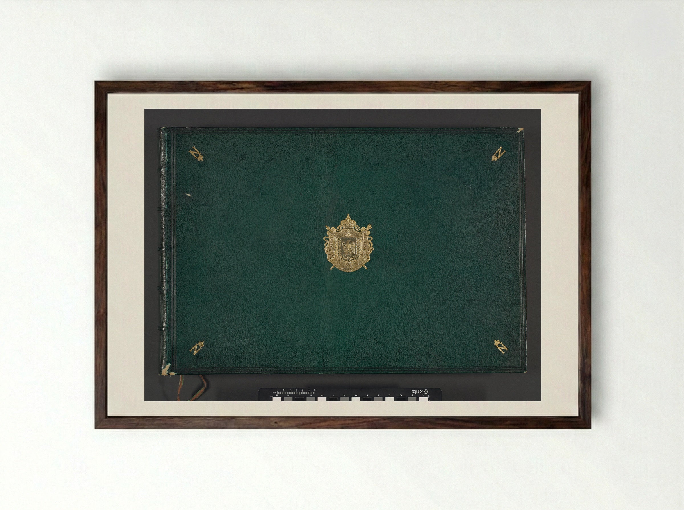 Réunion des Tuileries au Louvre, album 1 - Édouard Denis Baldus - Framed Print Dark Wood