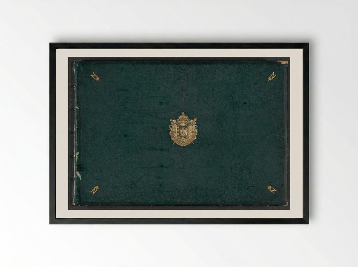 Réunion des Tuileries au Louvre, album 2 - Édouard Denis Baldus - Framed Print Black