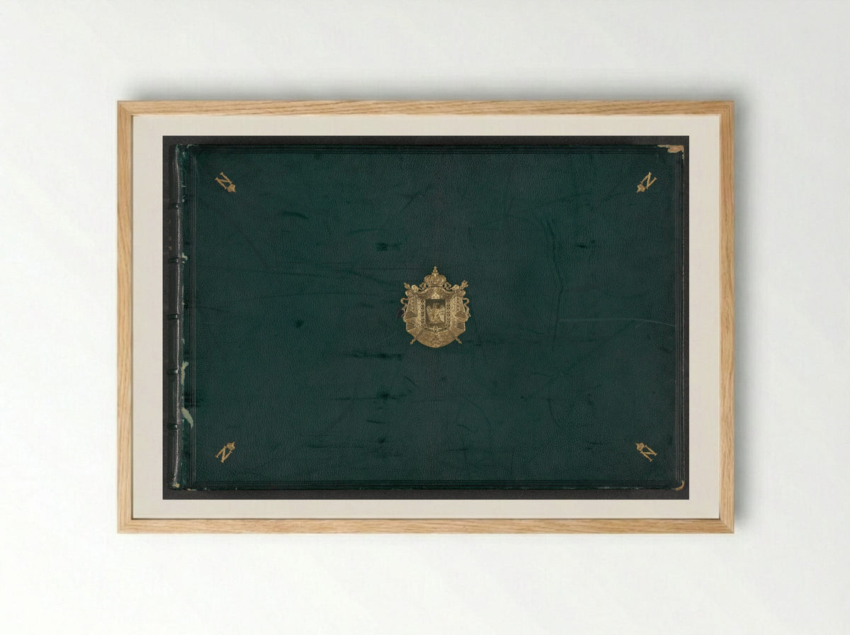 Réunion des Tuileries au Louvre, album 2 - Édouard Denis Baldus - Framed Print Wood
