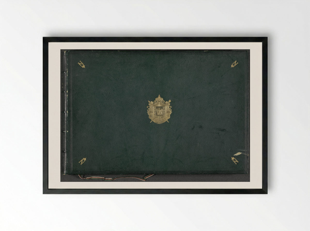 Réunion des Tuileries au Louvre, album 4 - Édouard Denis Baldus - Framed Print Black
