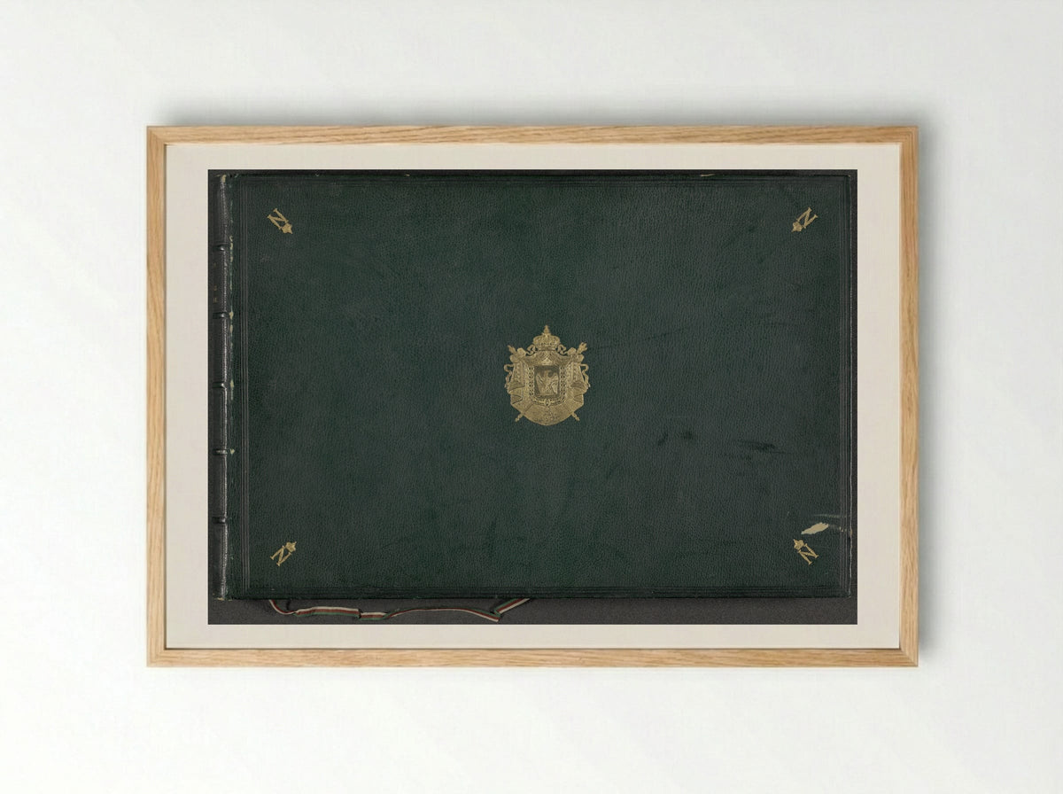 Réunion des Tuileries au Louvre, album 4 - Édouard Denis Baldus - Framed Print Wood