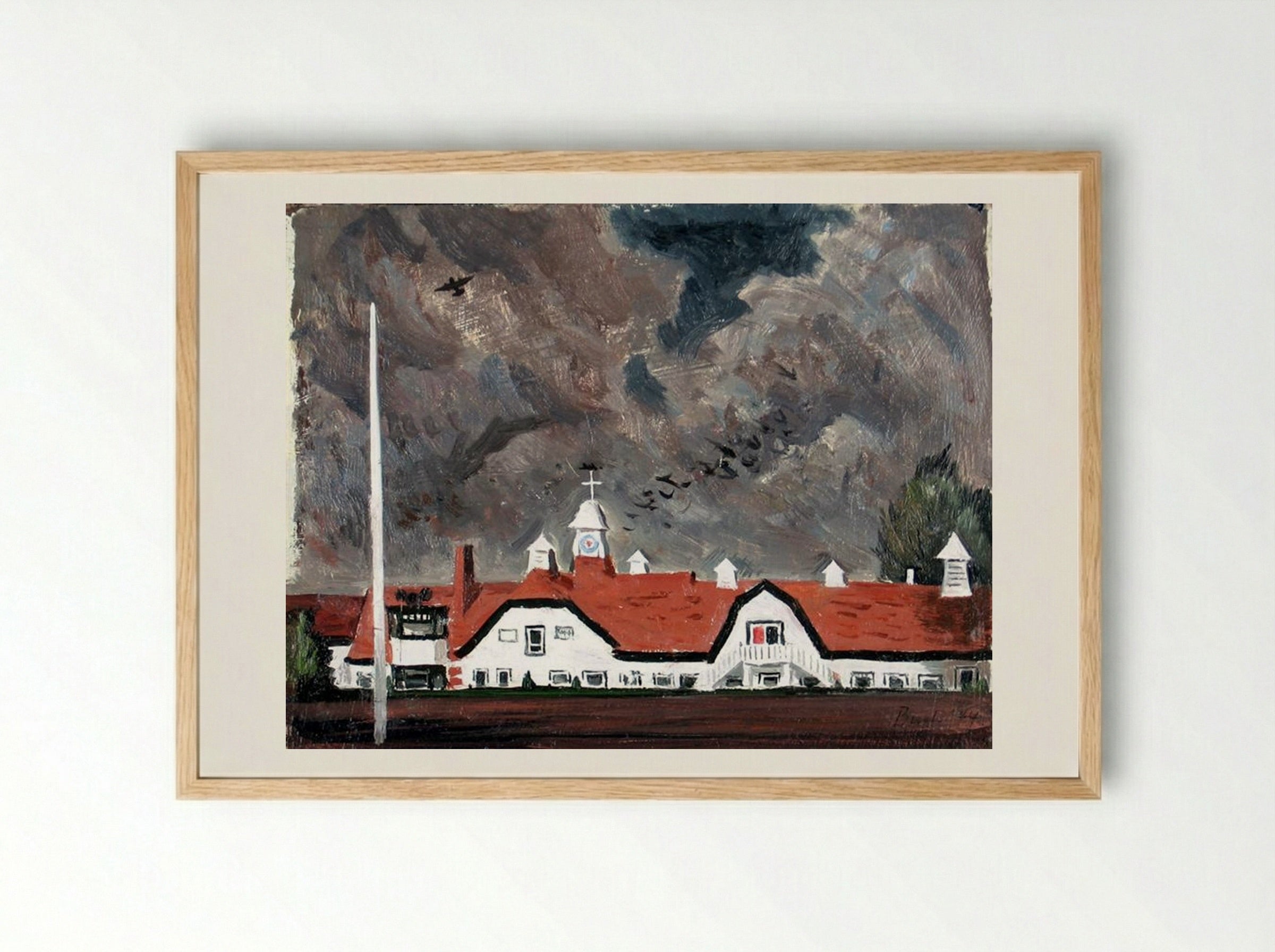 RCAF Elem. School, Eglinton - Jack Bush - Framed Print Wood