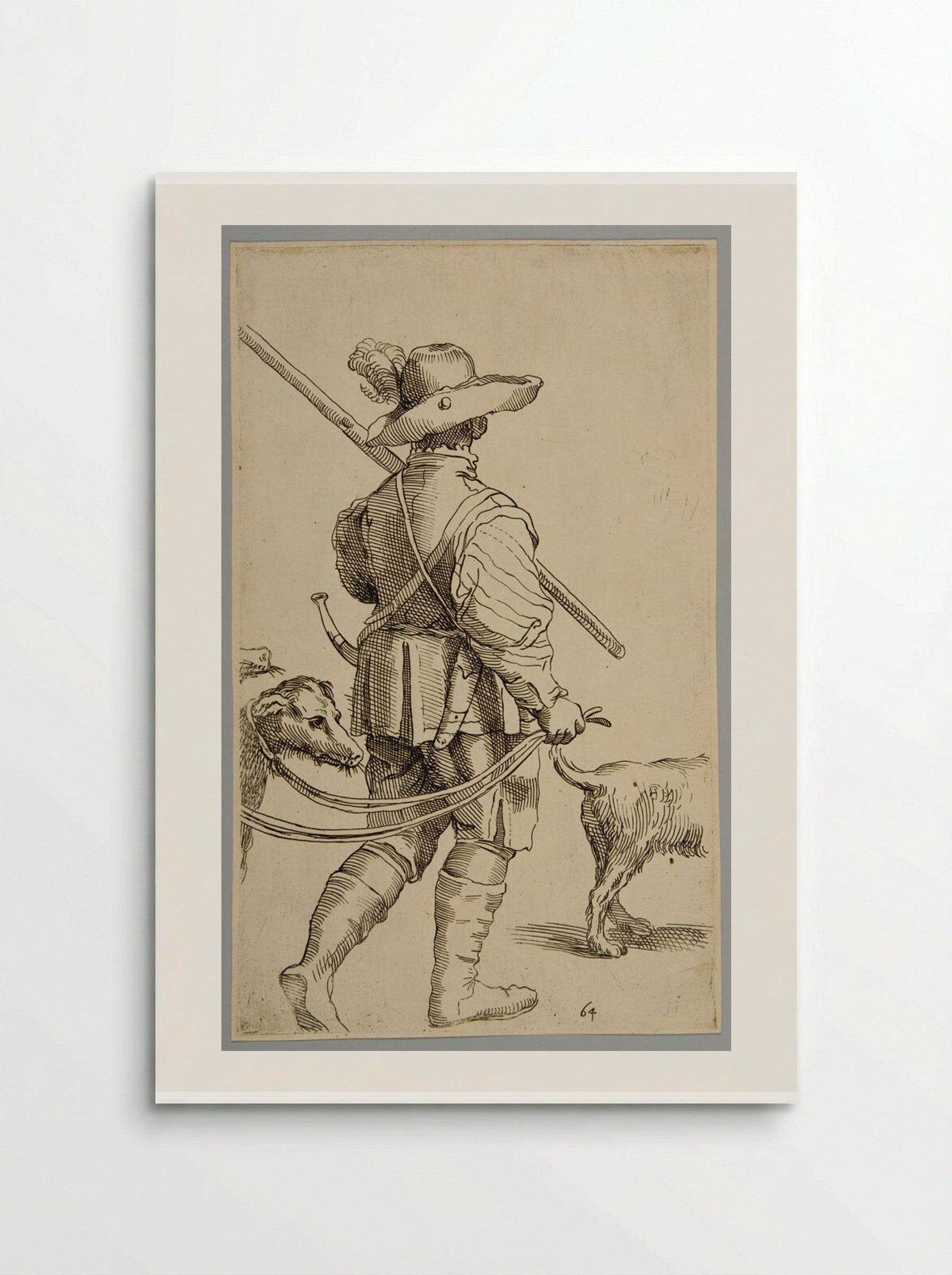 Rabbit Hunter (Plate 64) - Simon Guillain - Poster