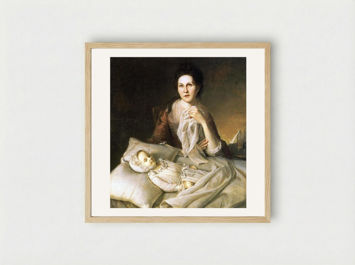 Rachel Weeping - Charles Willson Peale - Framed Print Wood