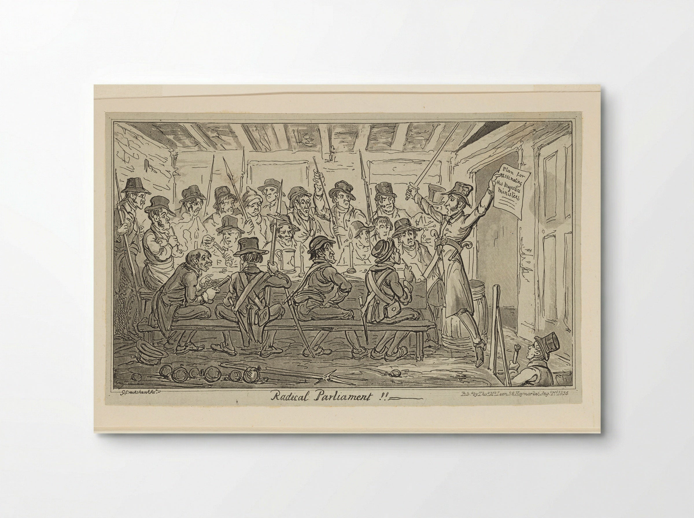 Radical Parliament!! - George Cruikshank - Poster