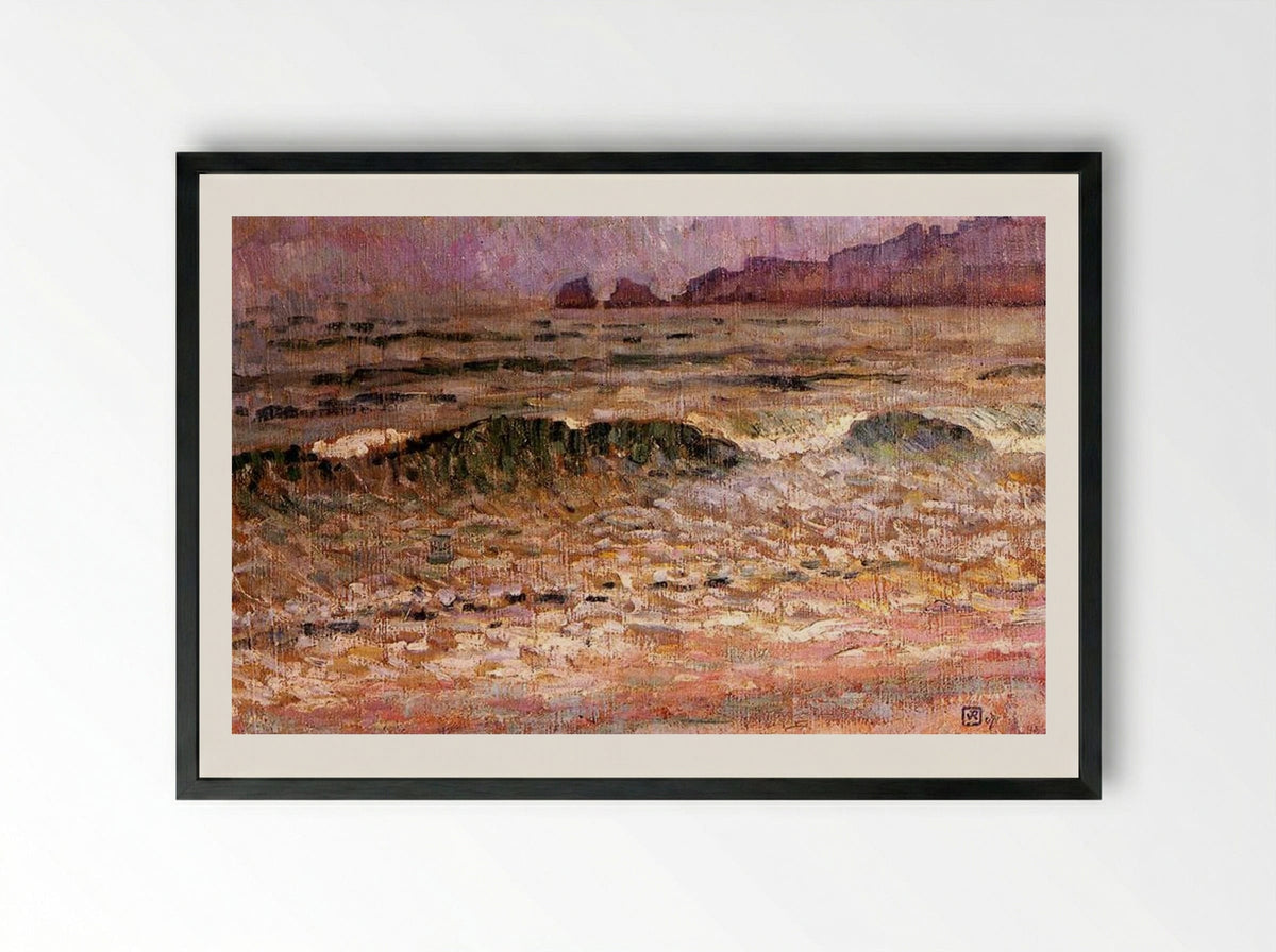 Rain, Jersey - Théo van Rysselberghe - Framed Print Black