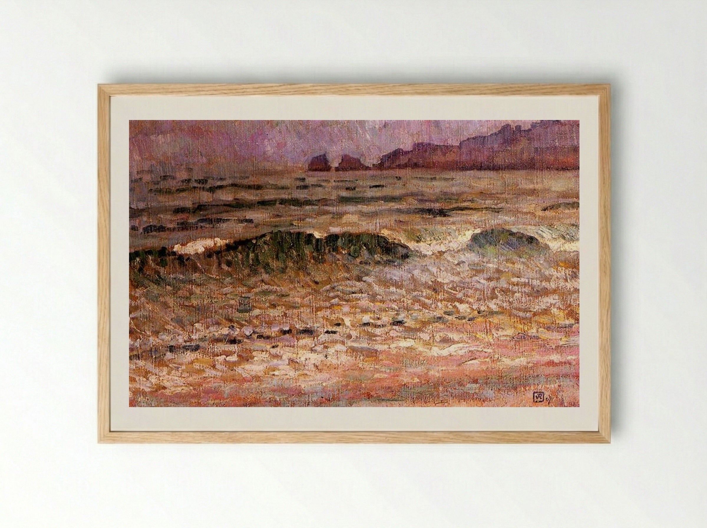 Rain, Jersey - Théo van Rysselberghe - Framed Print Wood