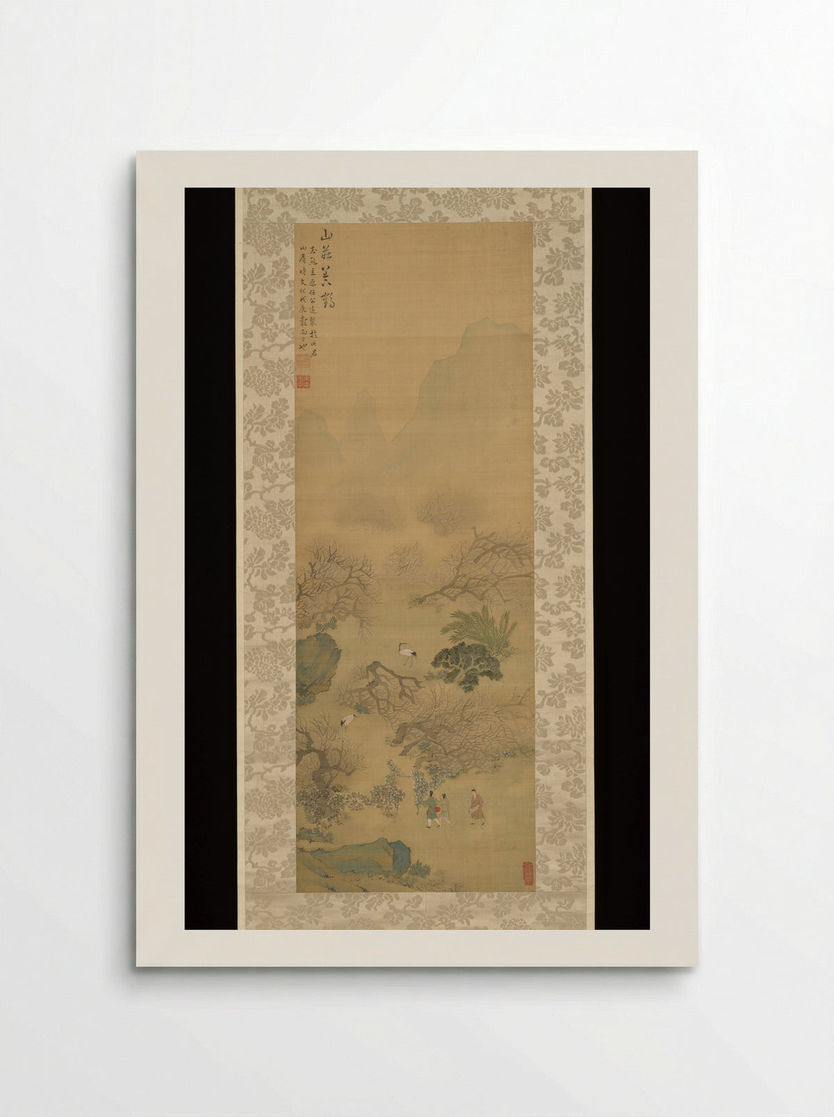 Raising Cranes at a Mountain Villa - Tachihara Kyōsho - Poster